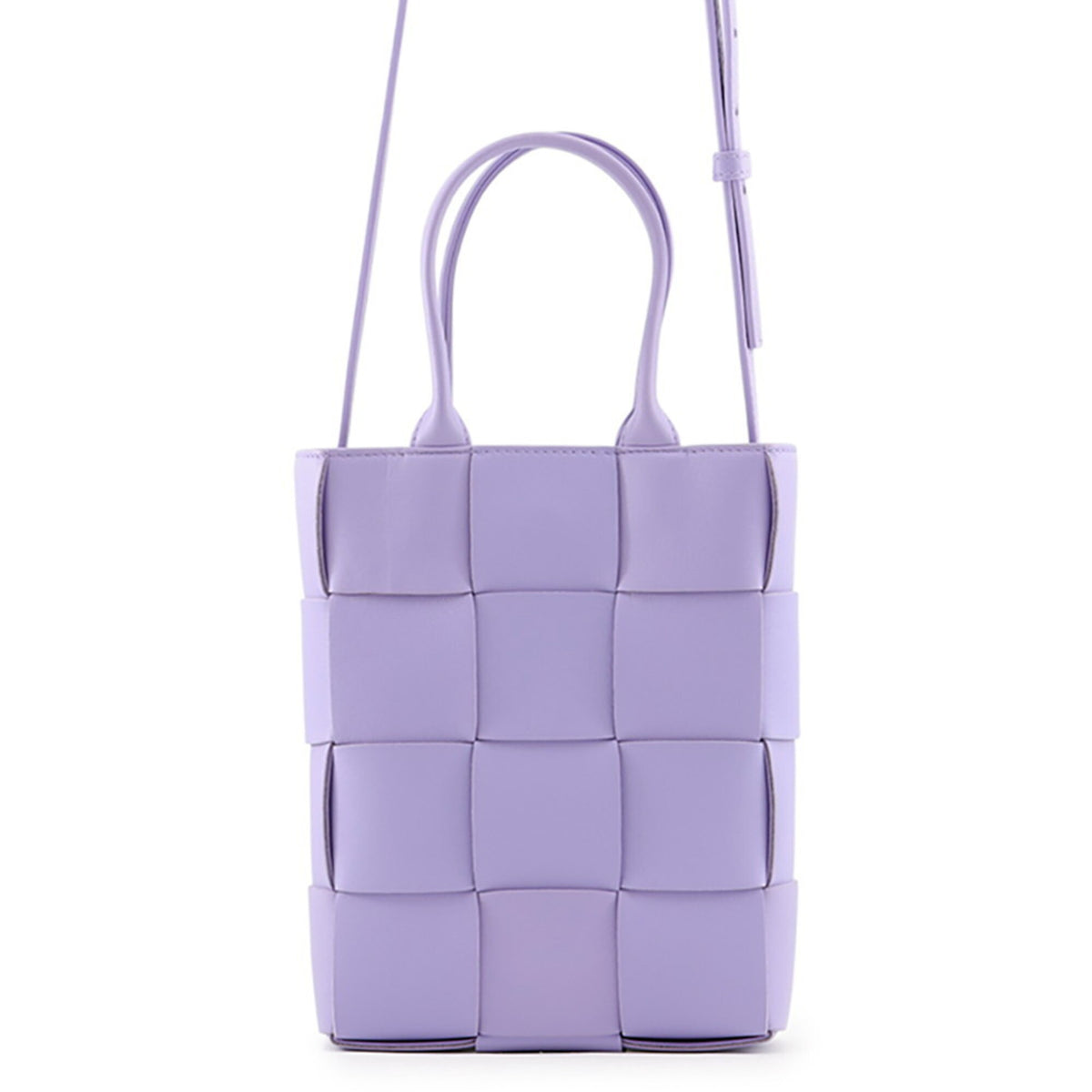 Bottega Veneta Purple Leather Handbag (Pre-Owned)