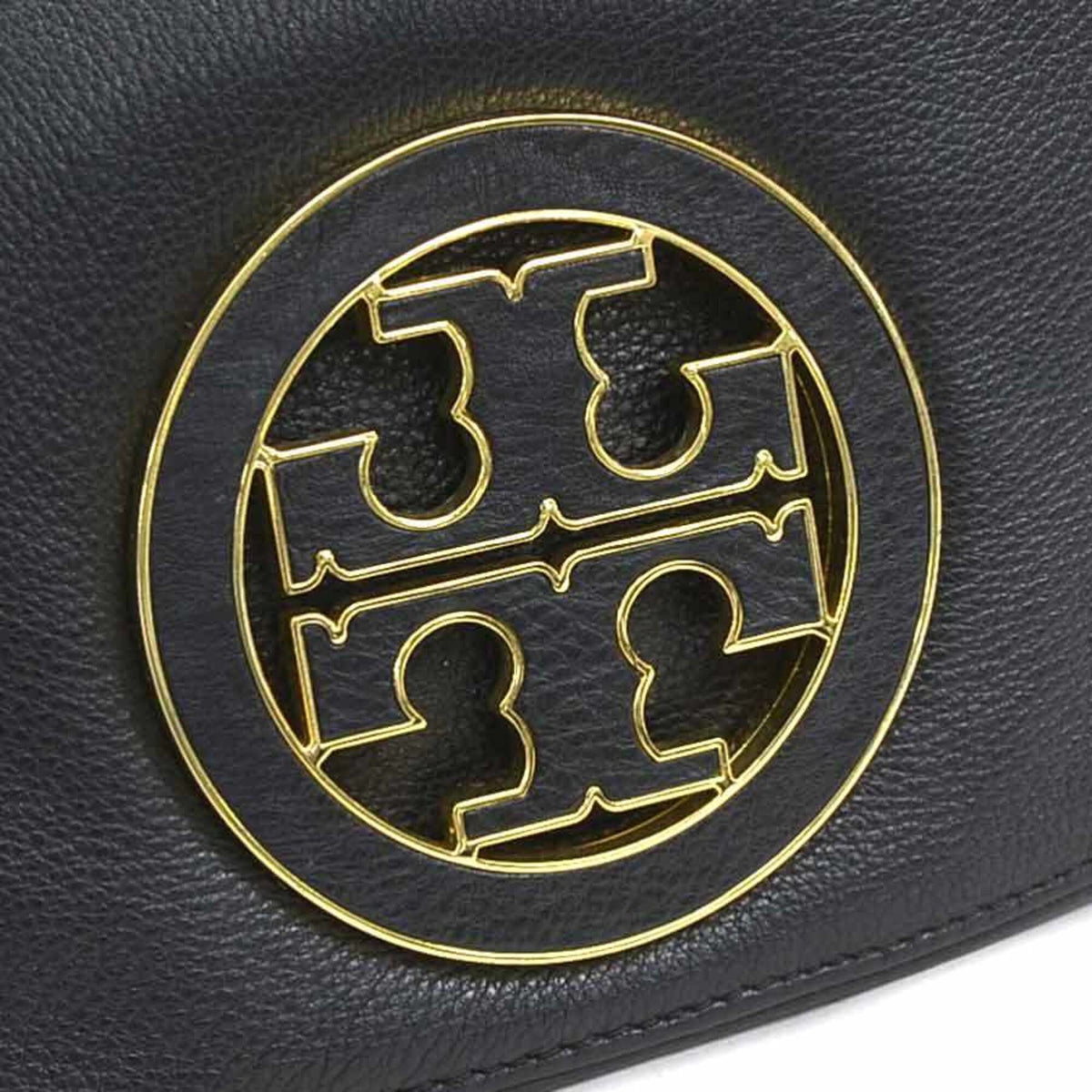 Tory Burch Black Leather Shoulder Bag (Pre-Owned)