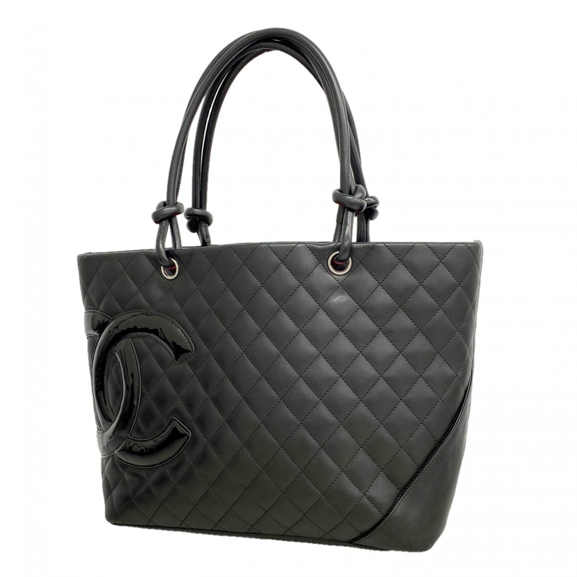 Chanel Black Leather Tote Bag (Pre-Owned)
