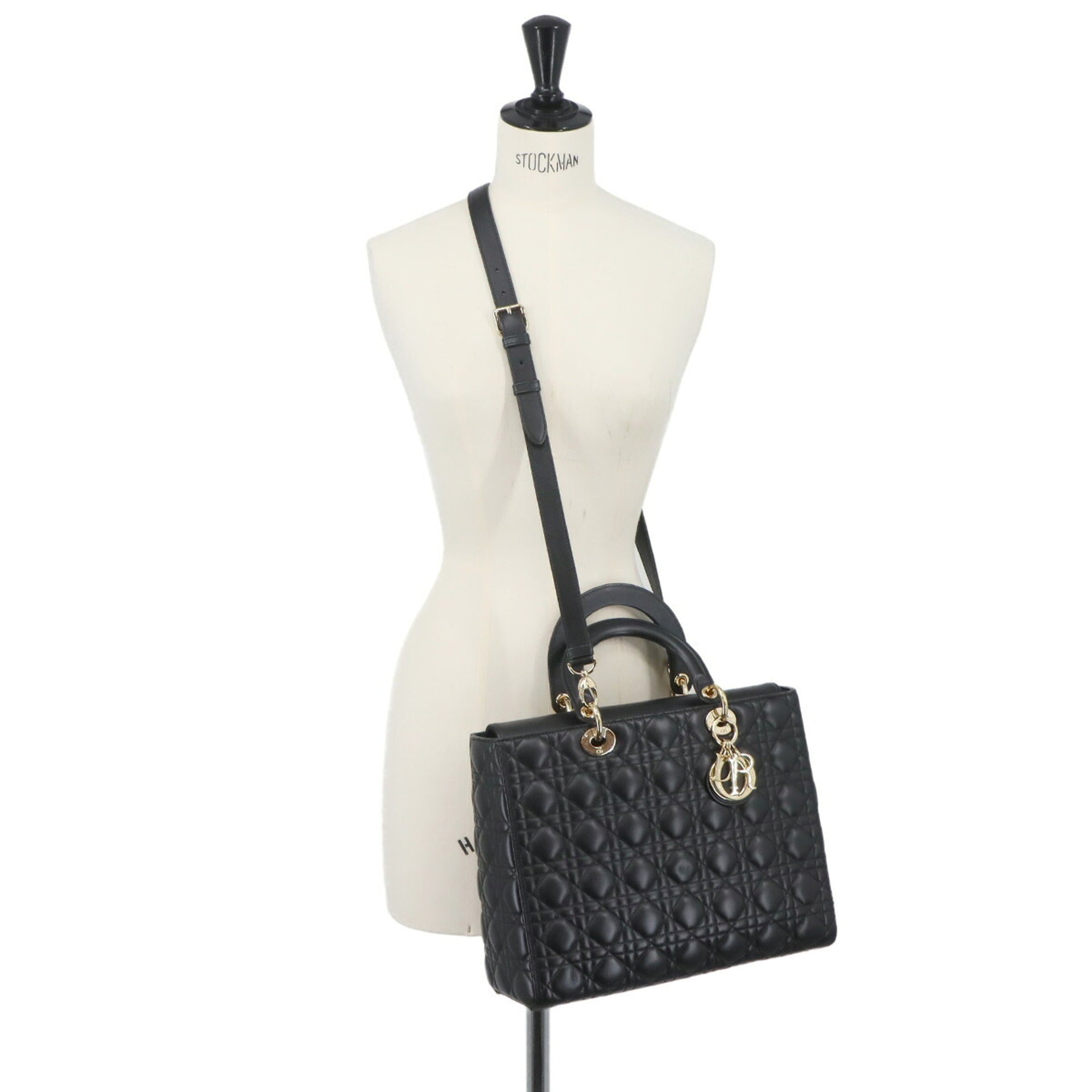 Christian Dior Black Leather Handbag (Pre-Owned)