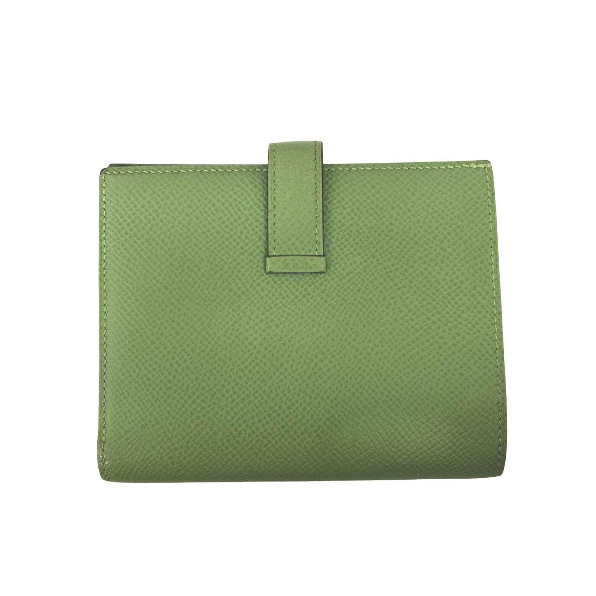 Hermes Green Epsom Leather Wallet (Bi-Fold) (Pre-Owned)