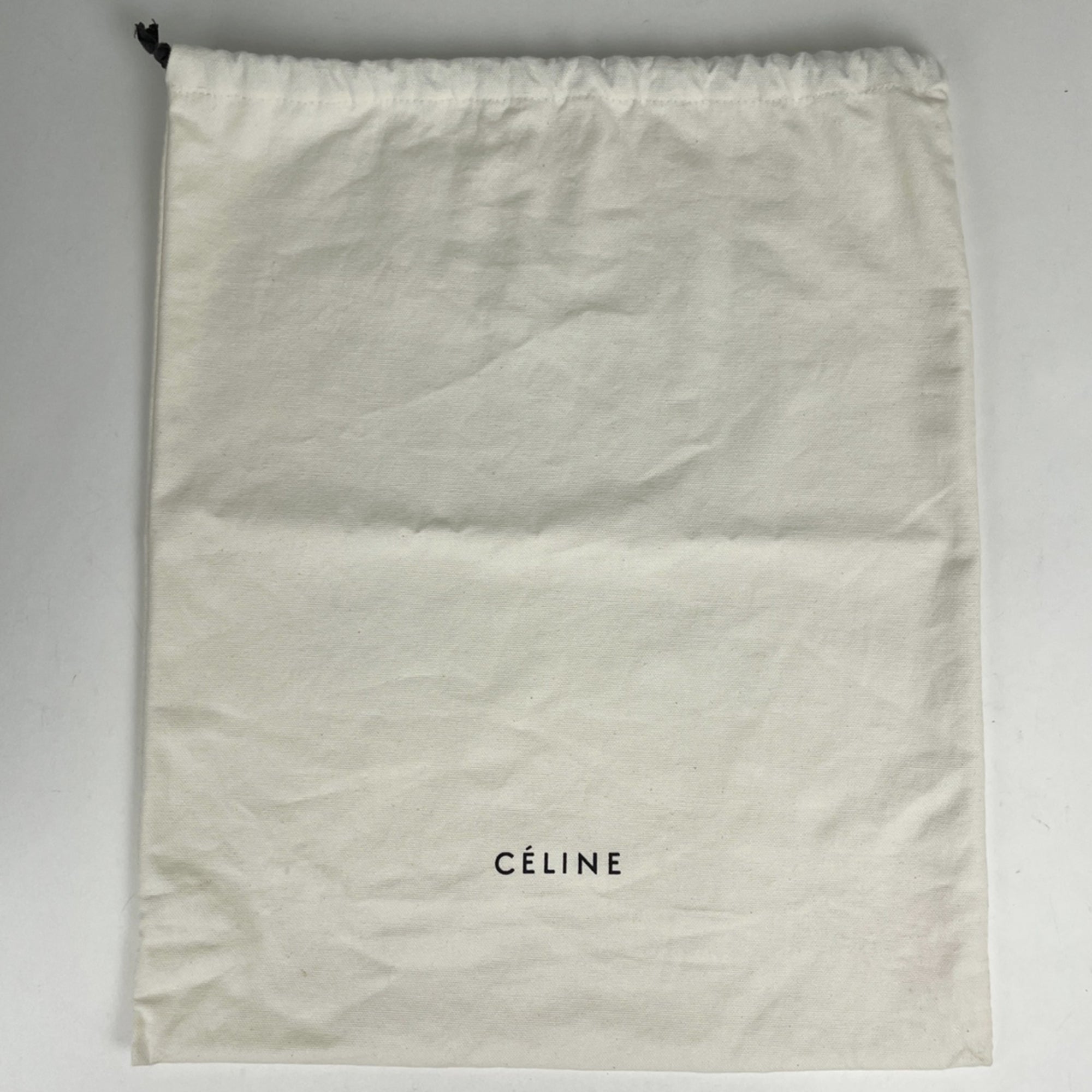 Celine Cabas Black Ivory Leather Shoulder Bag Tote Bag (Pre-Owned)