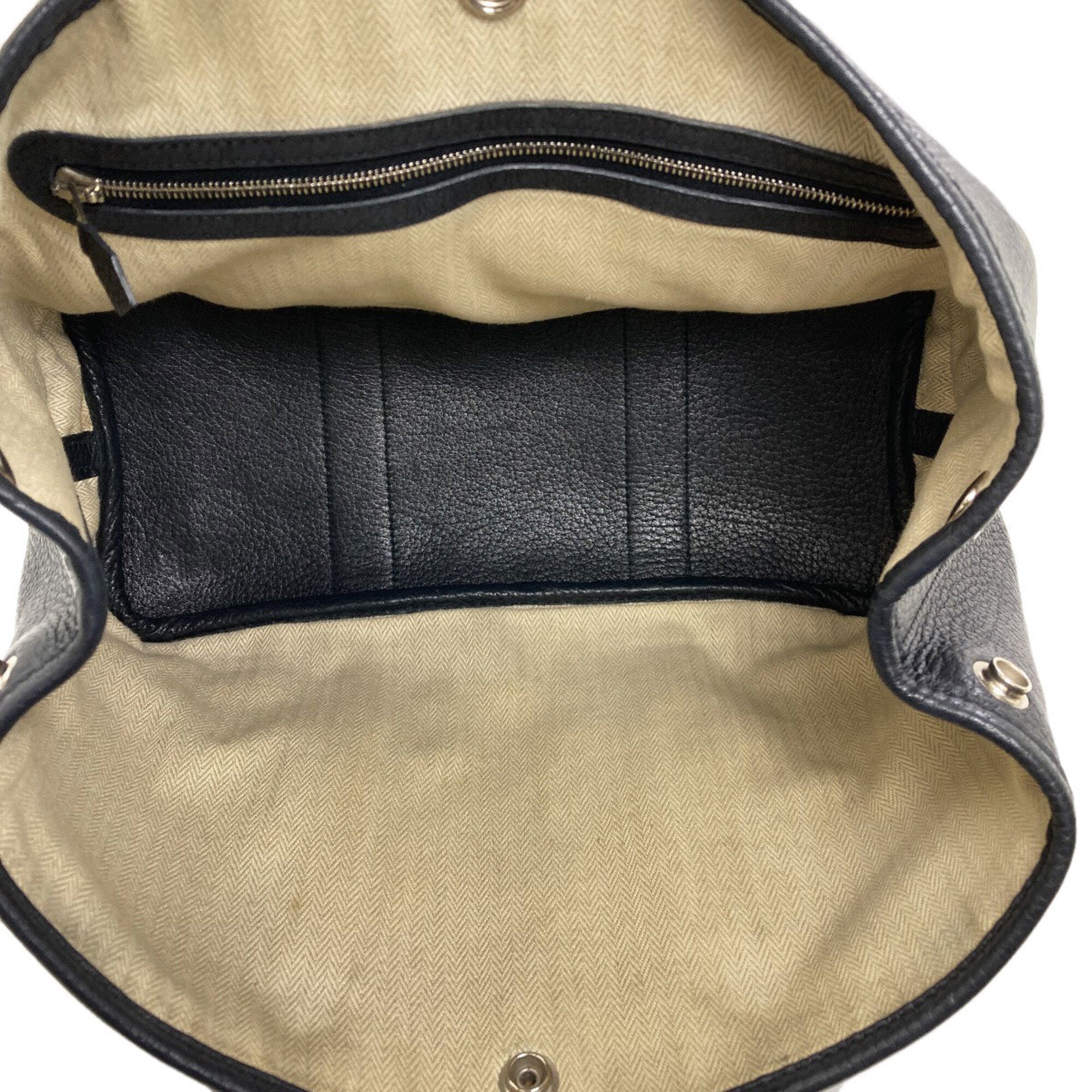 Hermes Black Negonda Leather Handbag (Pre-Owned)