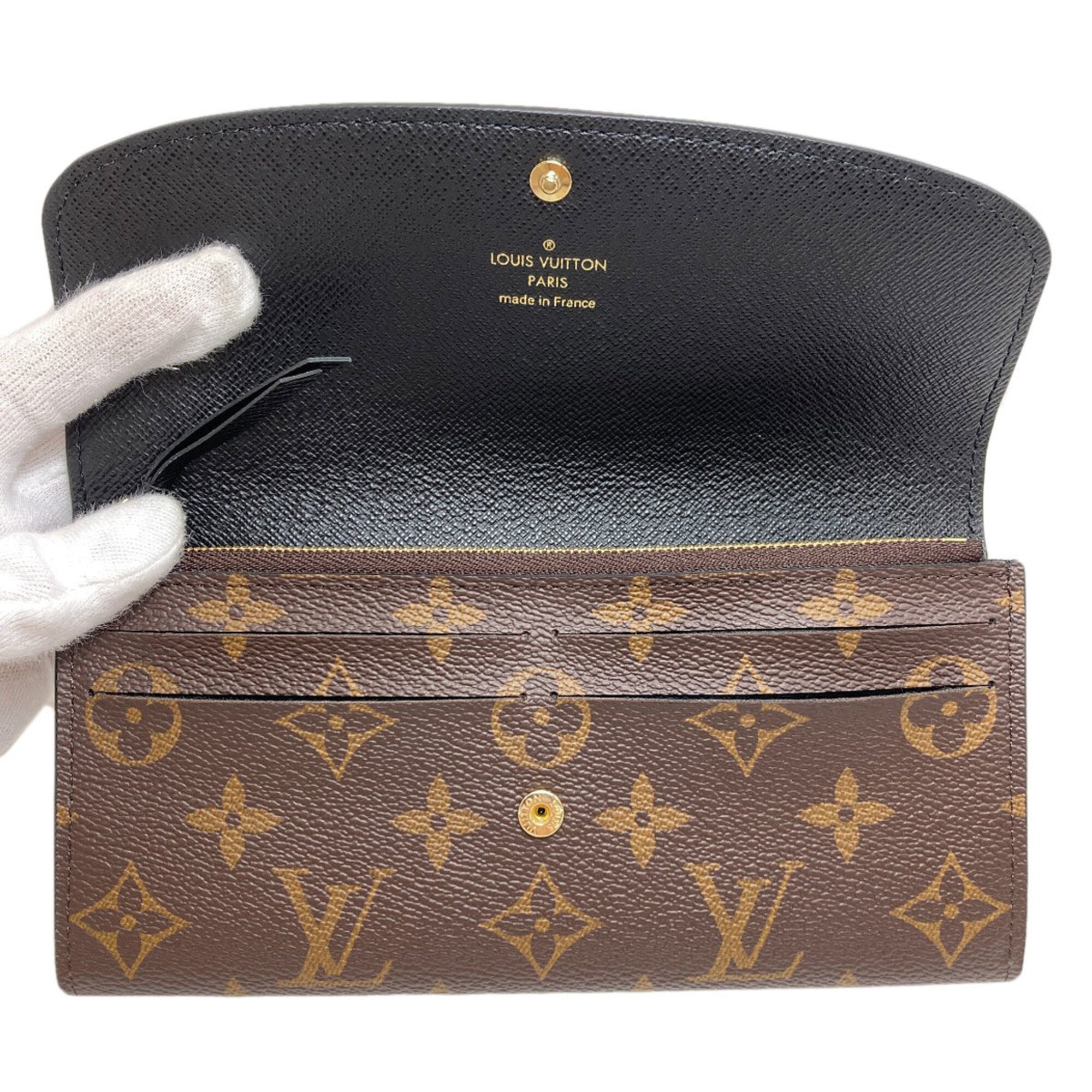 Louis Vuitton Brown Monogram Reverse Monogram Reverse Long Wallet (Bi-Fold) (Pre-Owned)