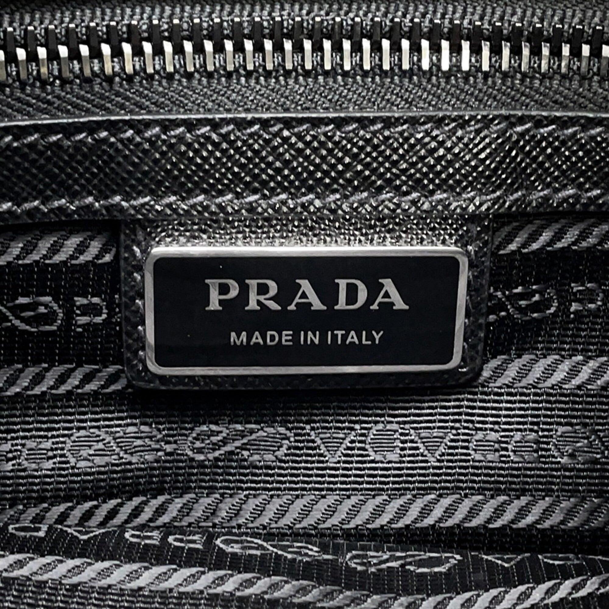 Prada Black Nylon Handbag Shoulder Bag (Pre-Owned)
