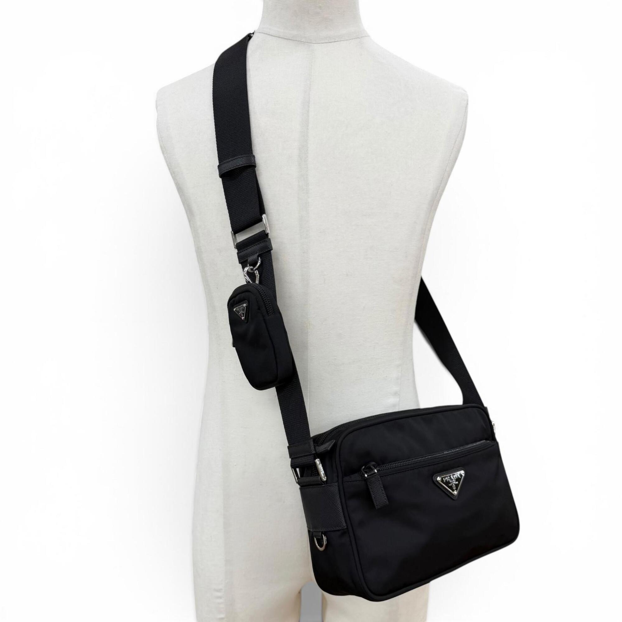 Prada Black Nylon Shoulder Bag (Pre-Owned)