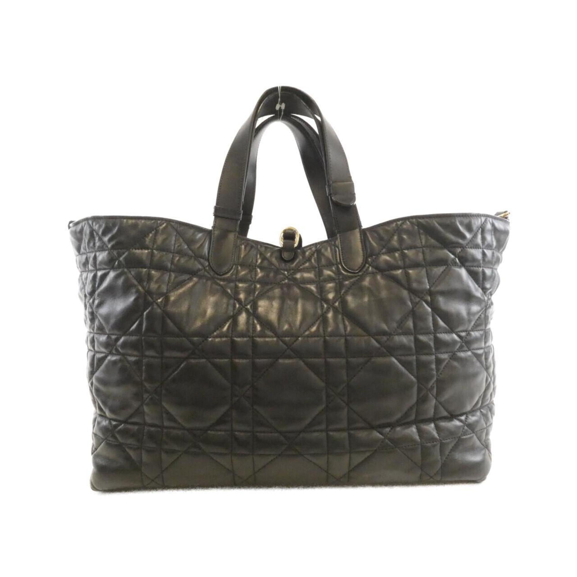 Christian Dior Black Leather Handbag (Pre-Owned)