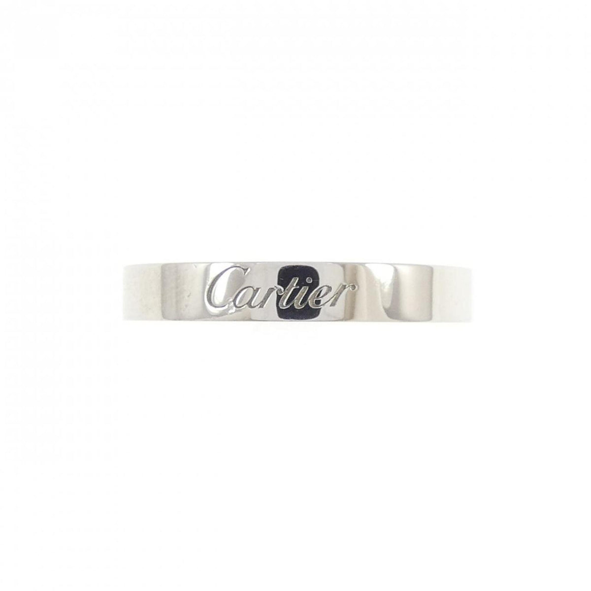Cartier Platinum Platinum 950 Band Ring (Pre-Owned)