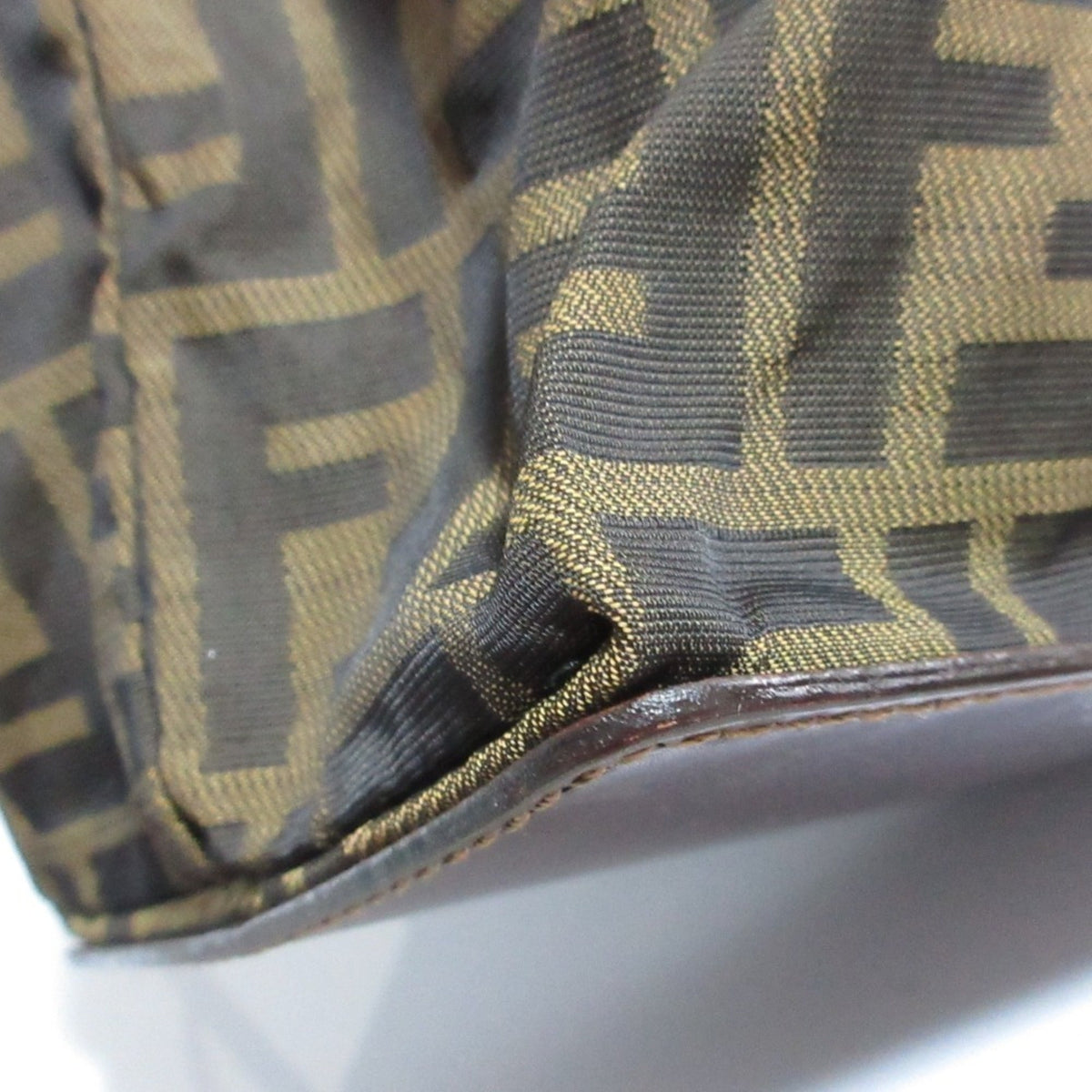 Fendi Zucca Brown Canvas Tote Bag (Pre-Owned)