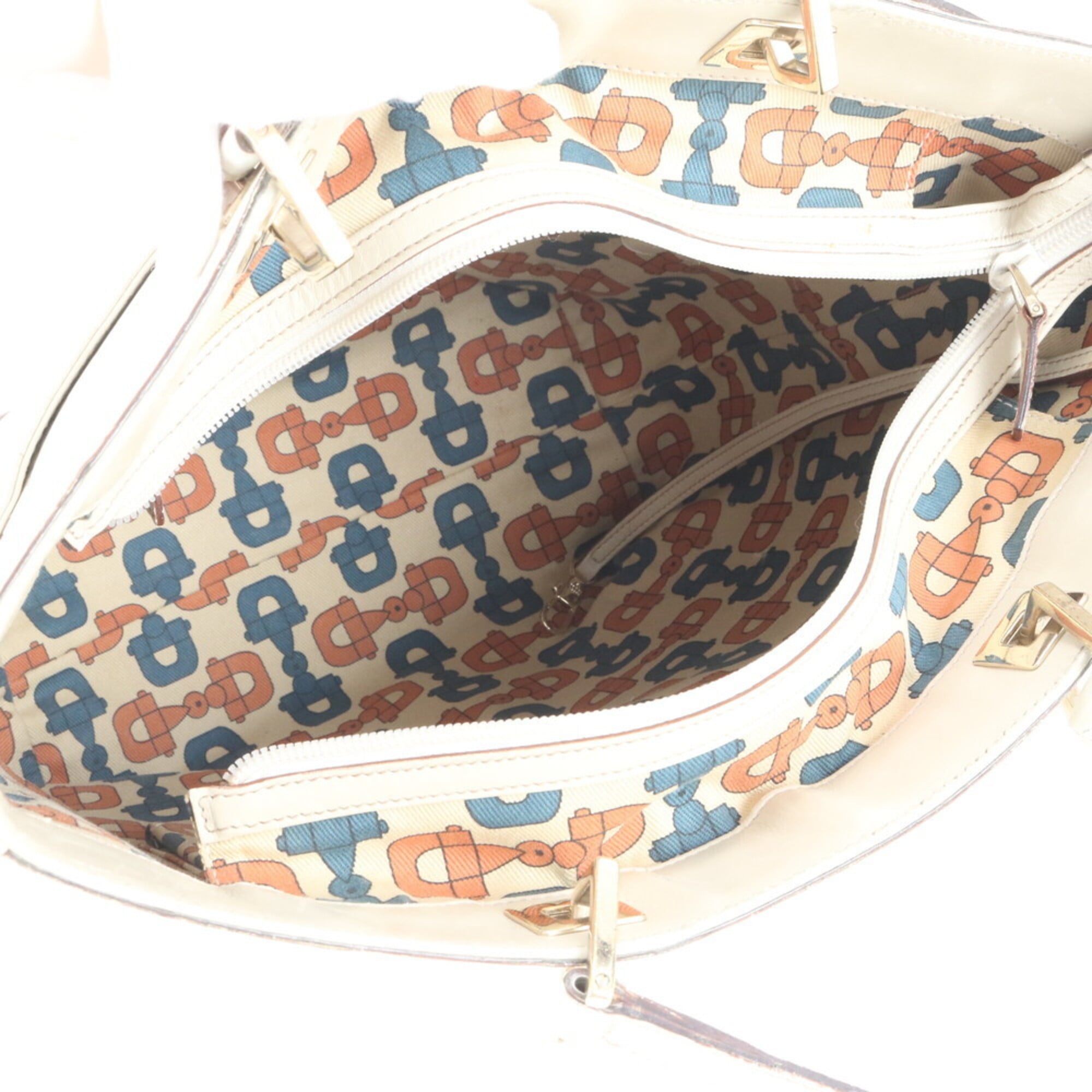 Gucci Guccissima White Leather Handbag (Pre-Owned)