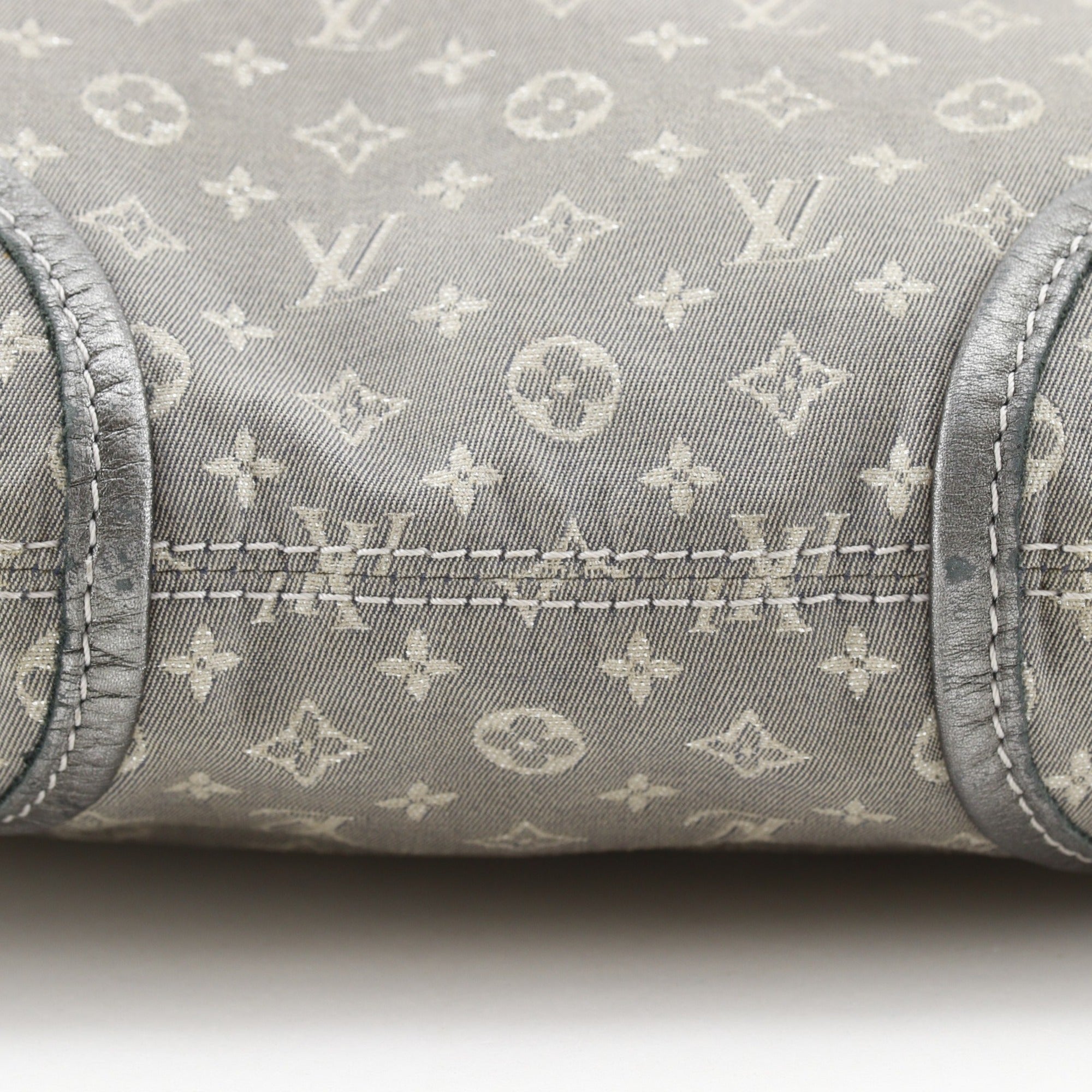 Louis Vuitton Gray Platine Monogram Mini Lin Handbag Shoulder Bag (Pre-Owned)