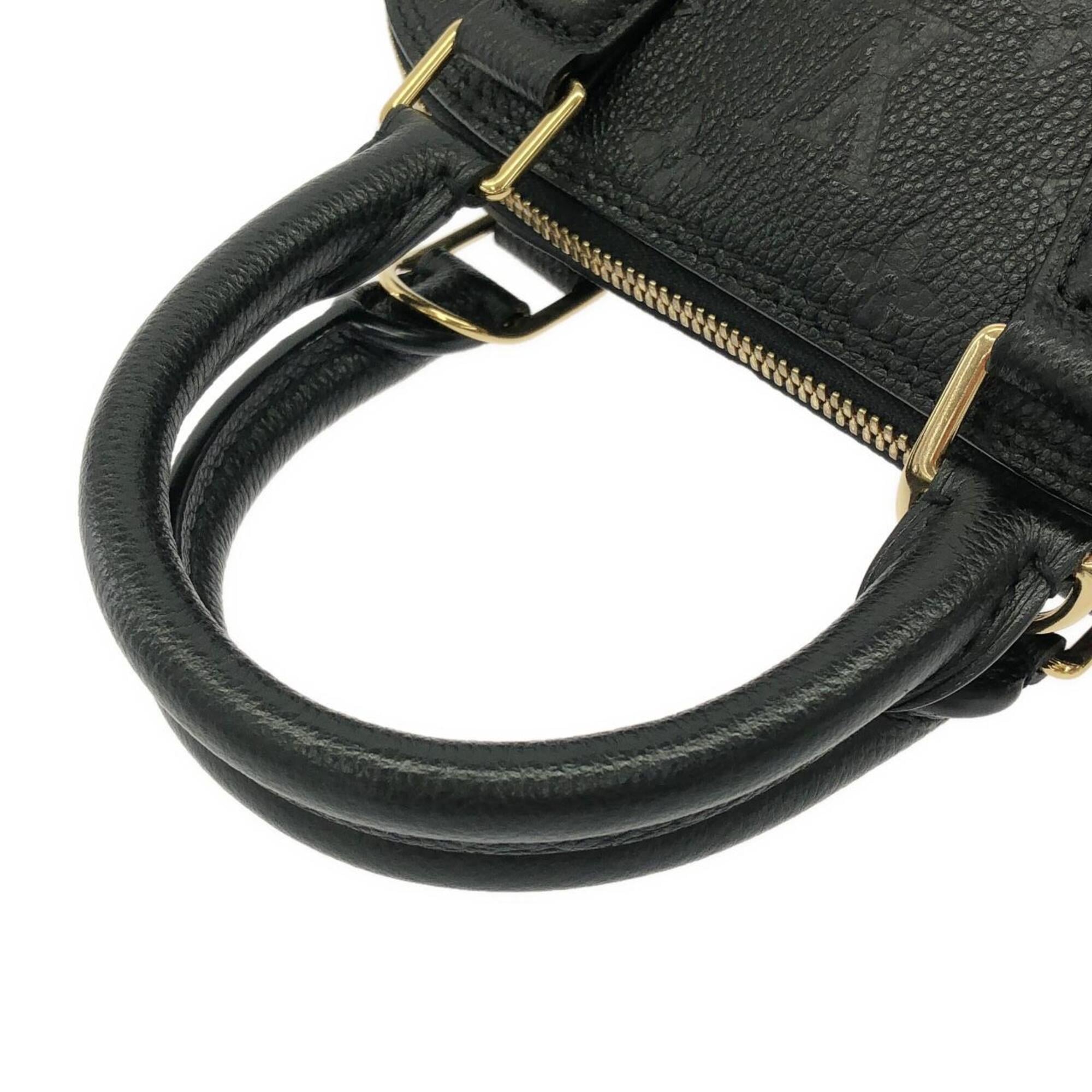 Louis Vuitton Black Leather Handbag (Pre-Owned)
