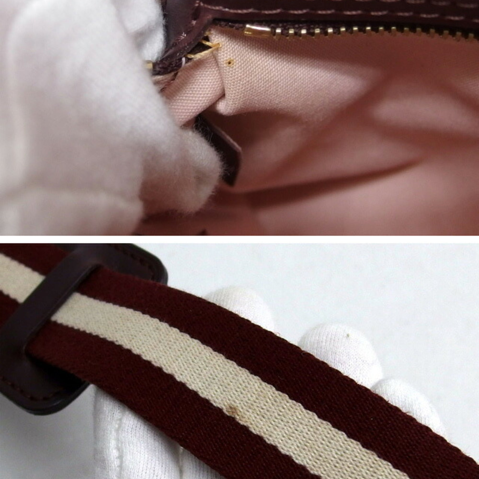 Louis Vuitton Monogram Mini Lin Bordeaux Cerise Red Color Canvas Shoulder Bag (Pre-Owned)