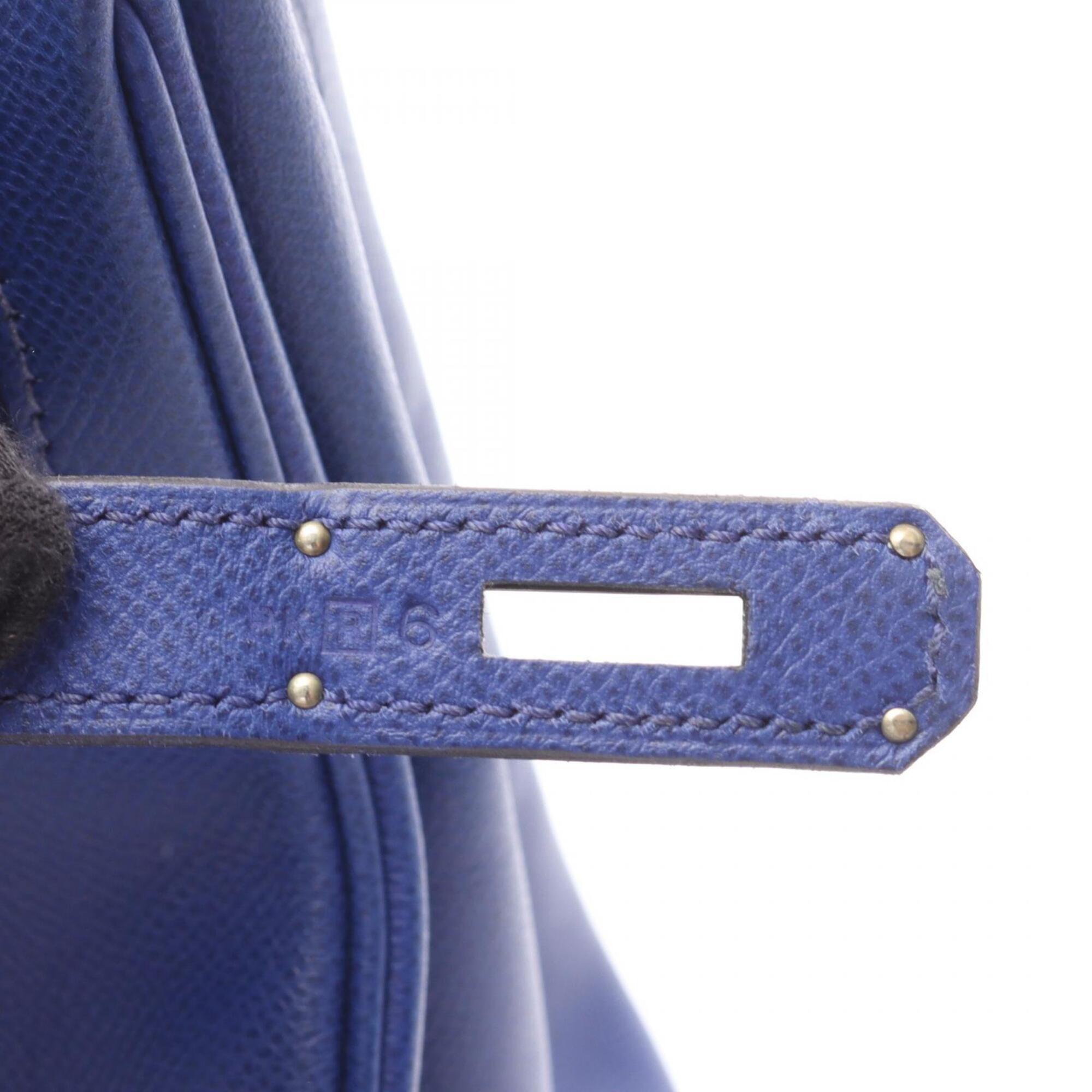 Hermes Blue Epsom Leather Handbag (Pre-Owned)
