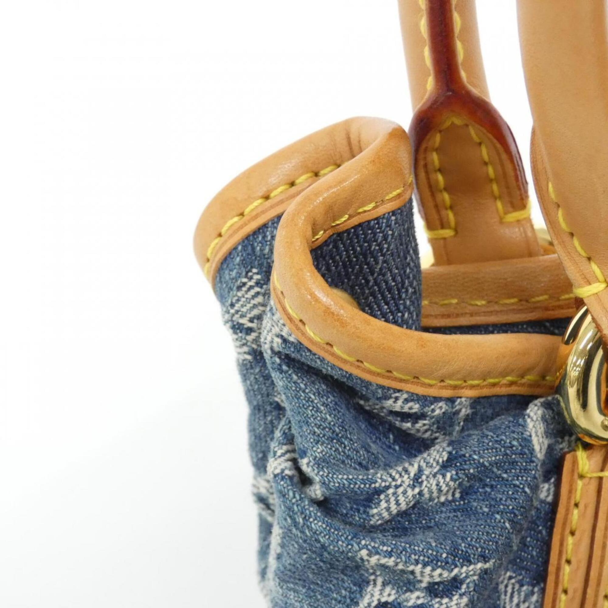 Louis Vuitton Blue Monogram Denim Handbag (Pre-Owned)