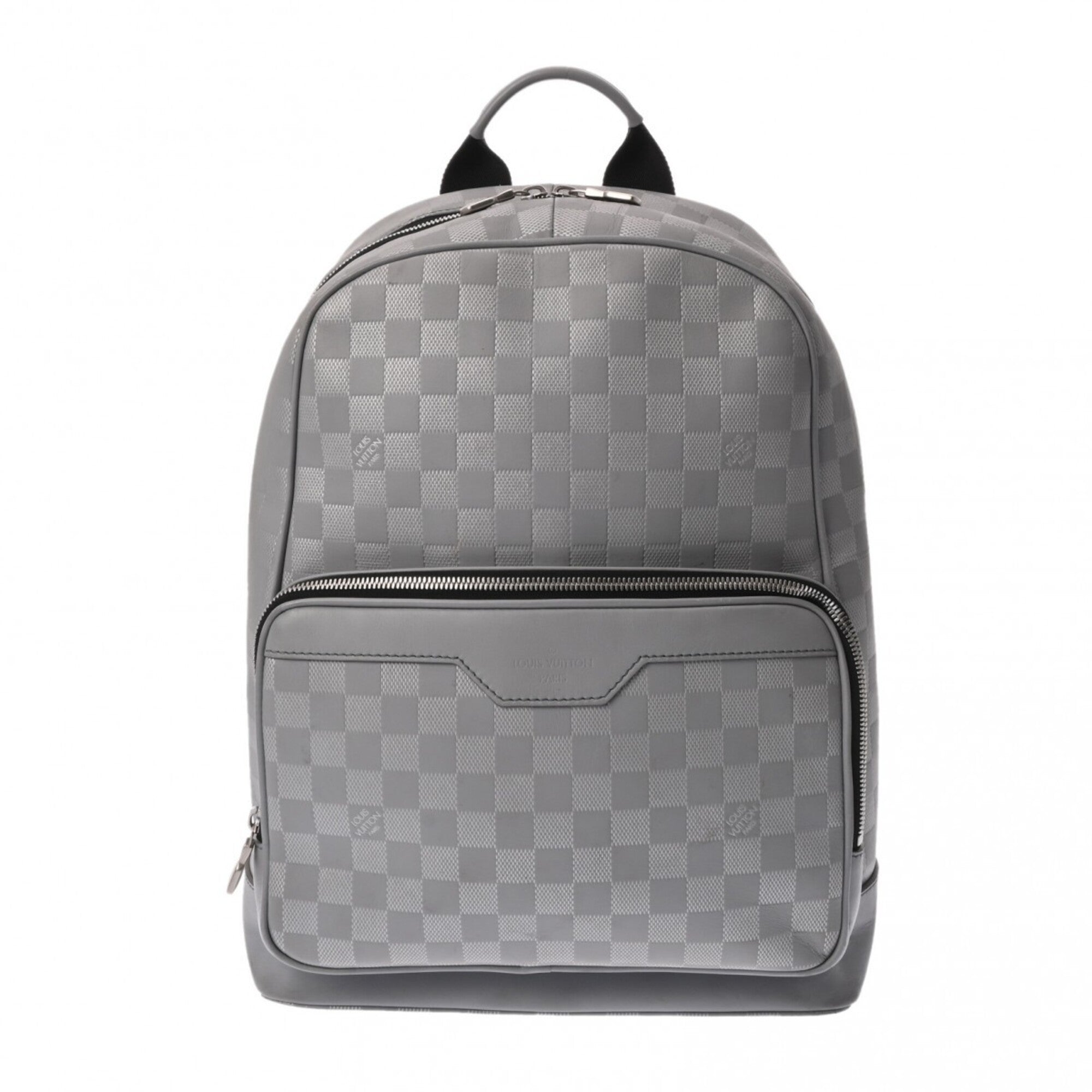 Louis Vuitton Silver Leather Backpack (Pre-Owned)