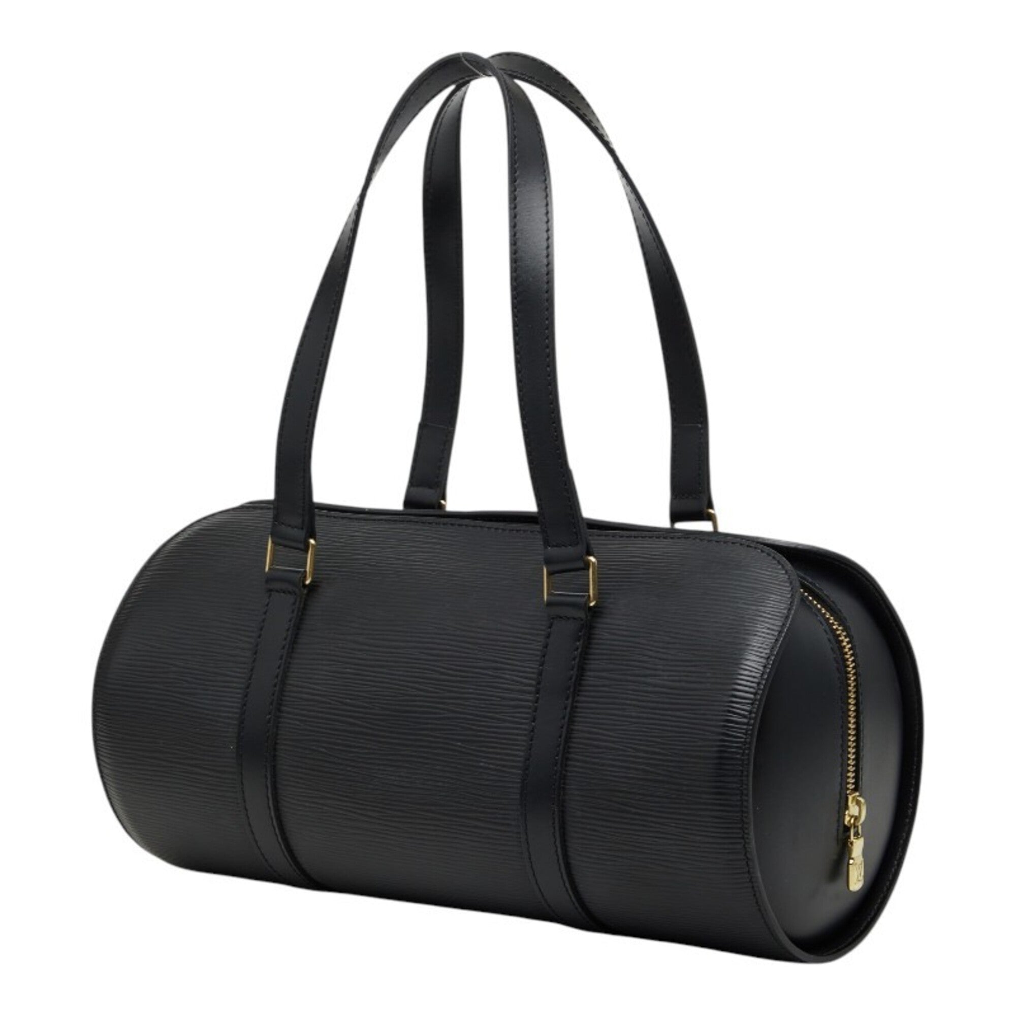 Louis Vuitton Black Noir Leather Handbag Pouch (Pre-Owned)