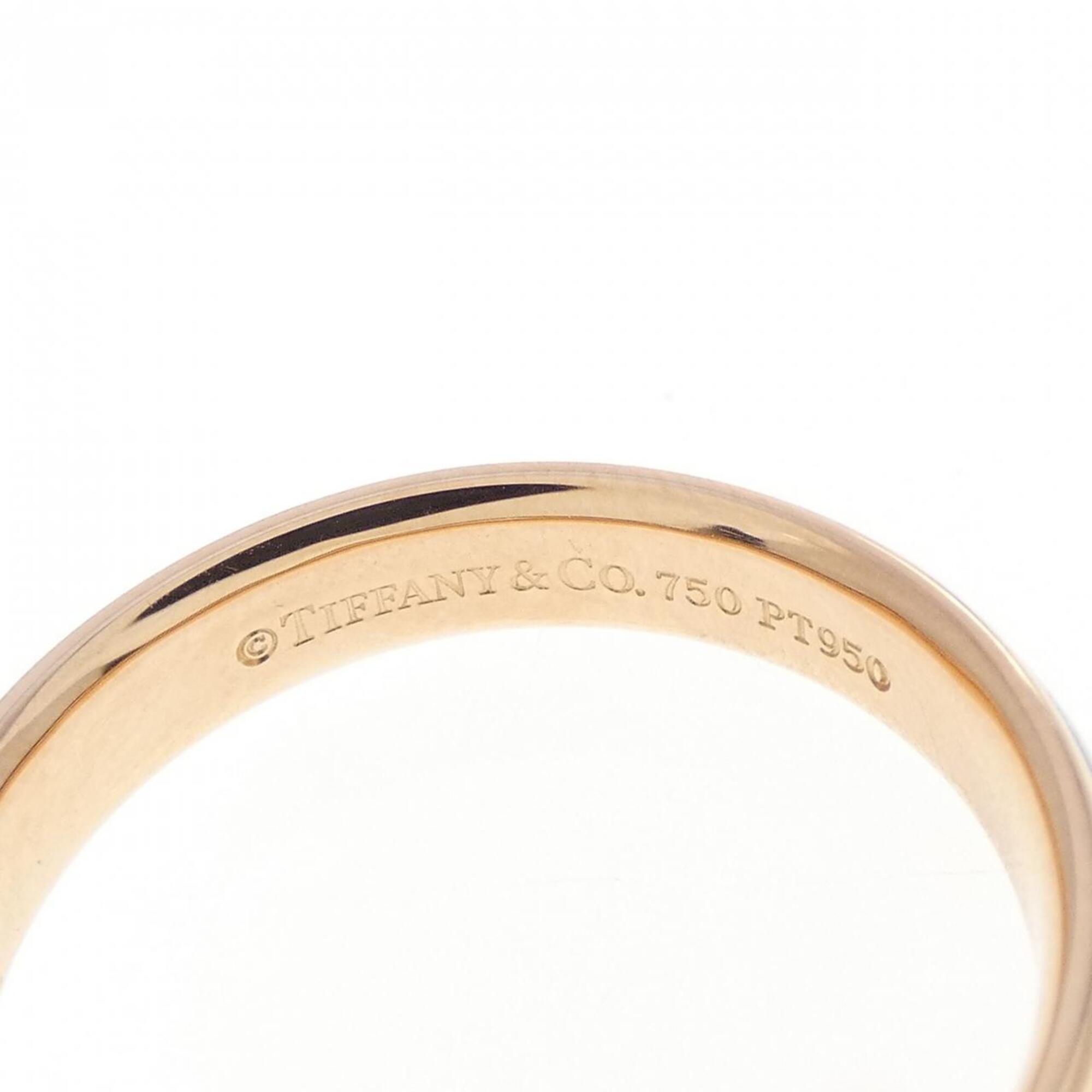 Tiffany Pink Gold (18K) Platinum 950 Band Ring (Pre-Owned)