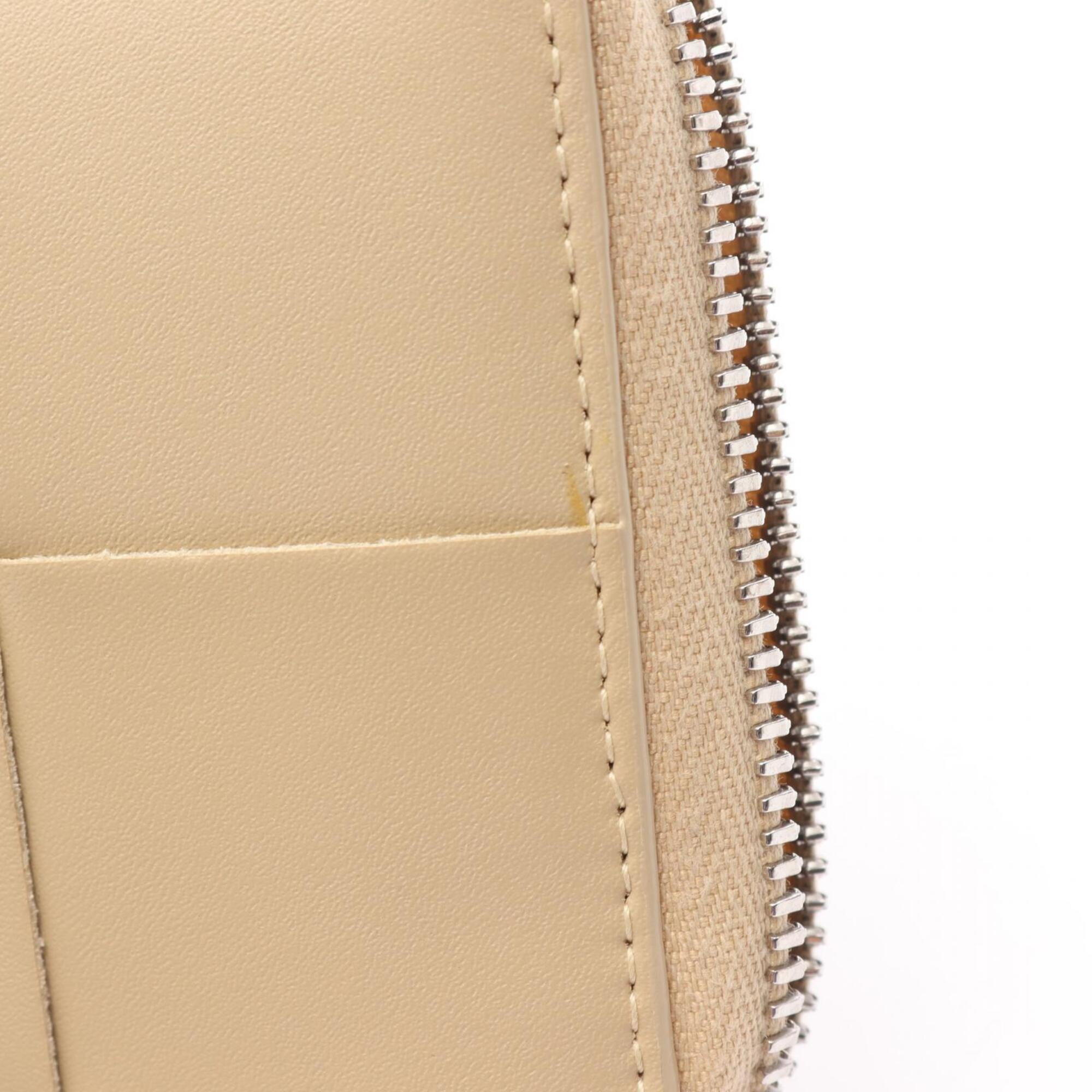 Bottega Veneta Intrecciato Beige Intrecciato Wallet (Bi-Fold) (Pre-Owned)
