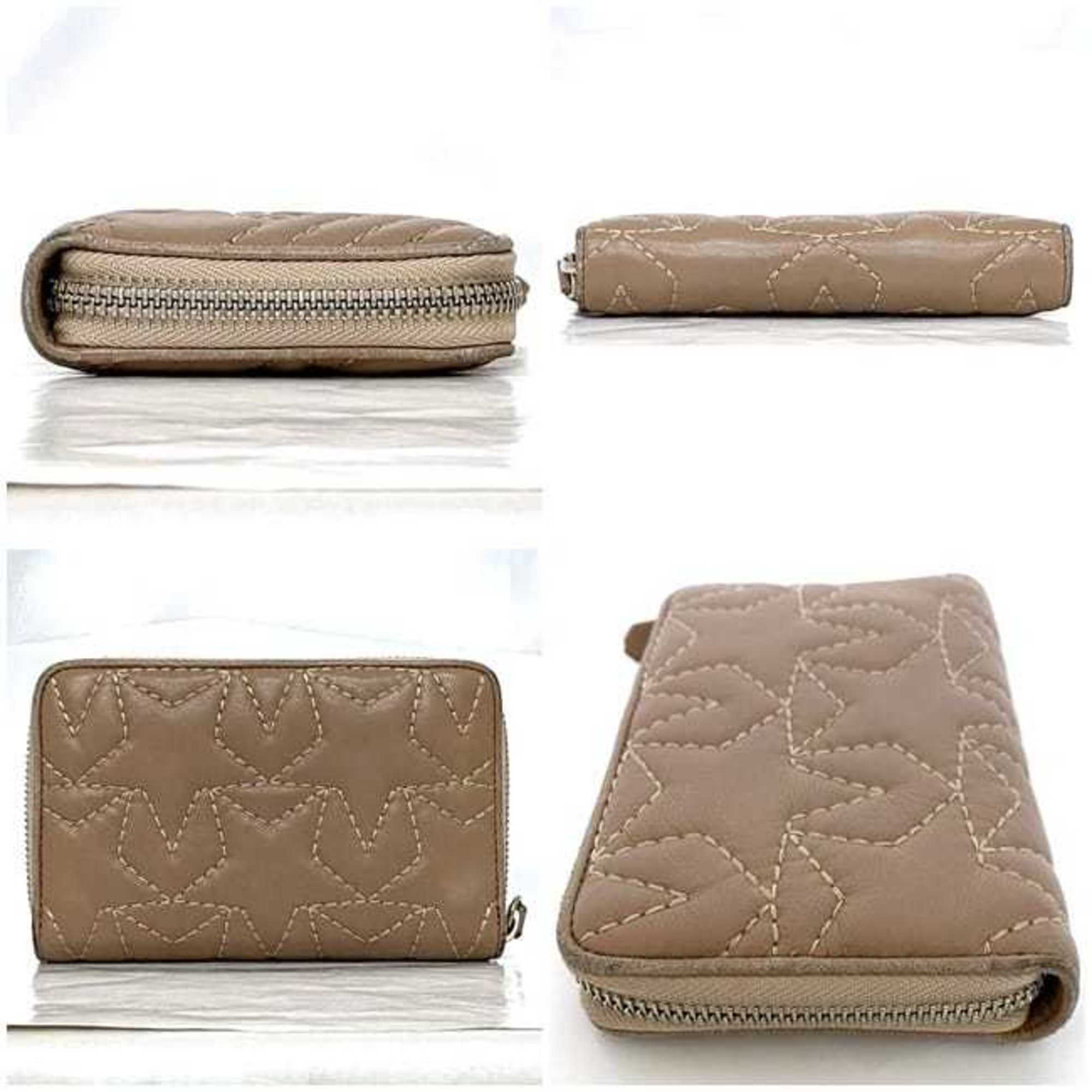 Jimmy Choo Pink Beige Leather Wallet (Bi-Fold) (Pre-Owned)