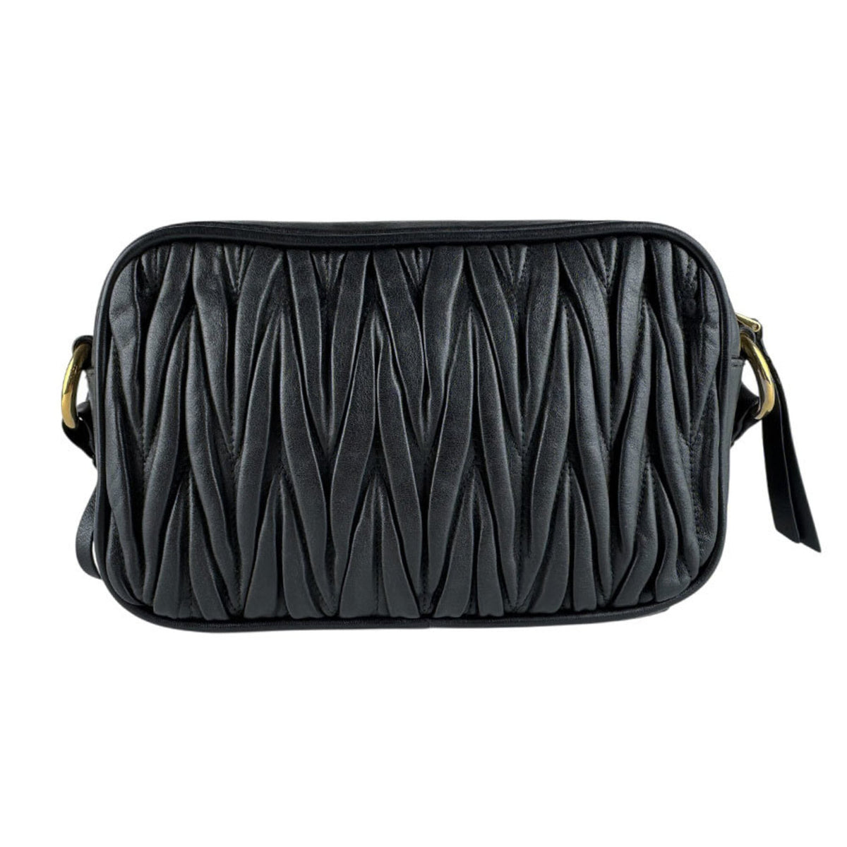 Miu Miu Black Leather Shoulder Bag (Pre-Owned)