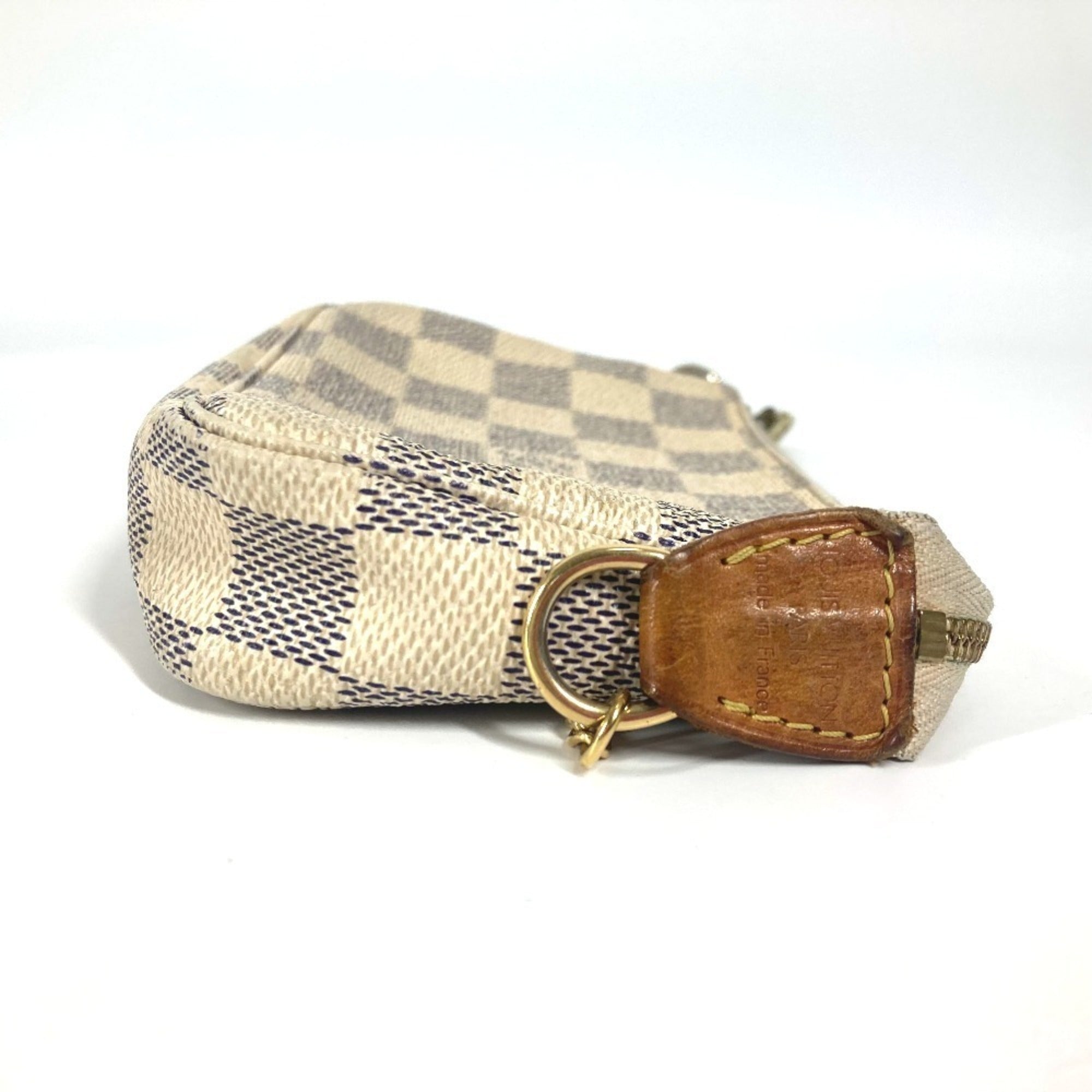 Louis Vuitton White Damier Azur Handbag (Pre-Owned)