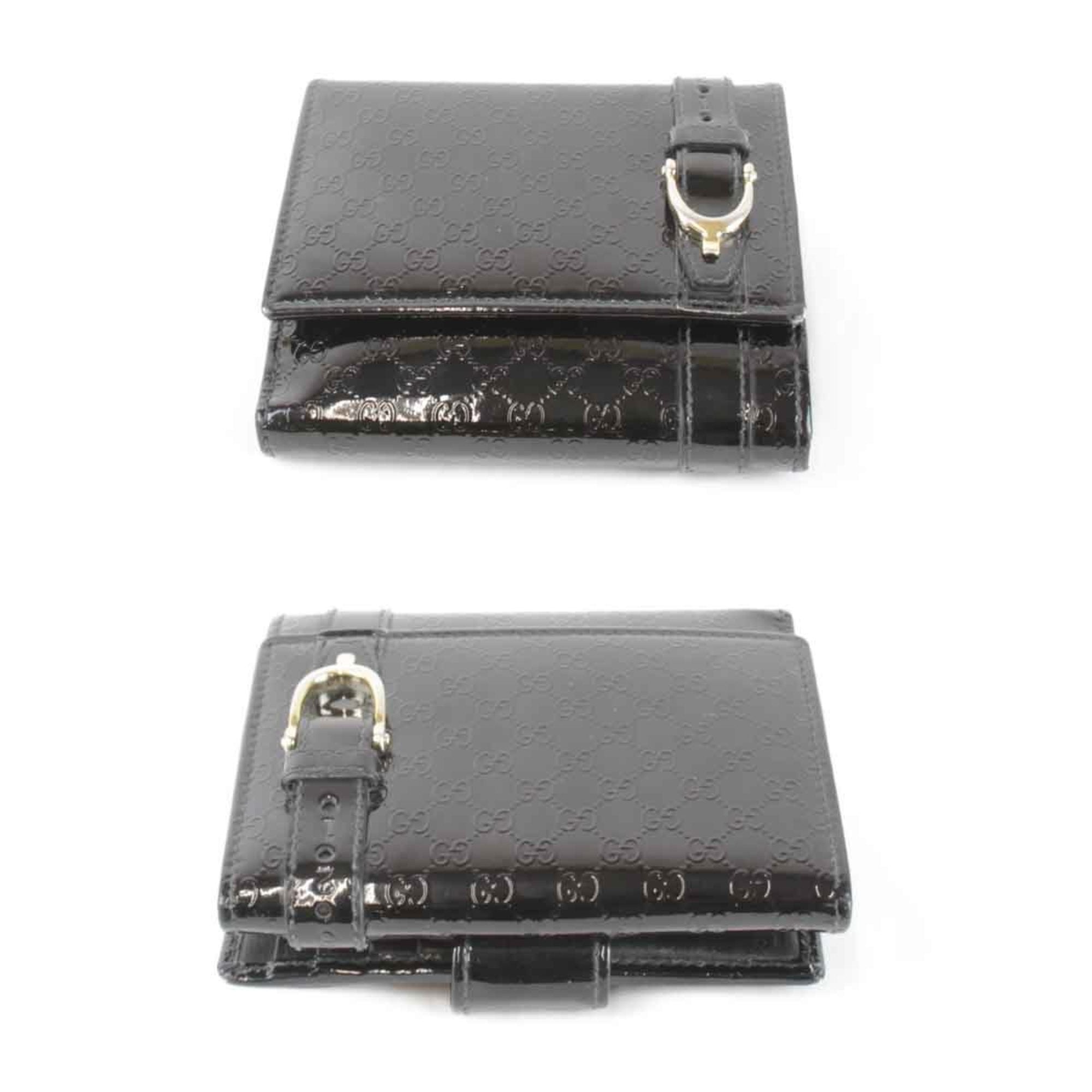 Gucci Black Patent Leather Wallet (Bi-Fold) (Pre-Owned)