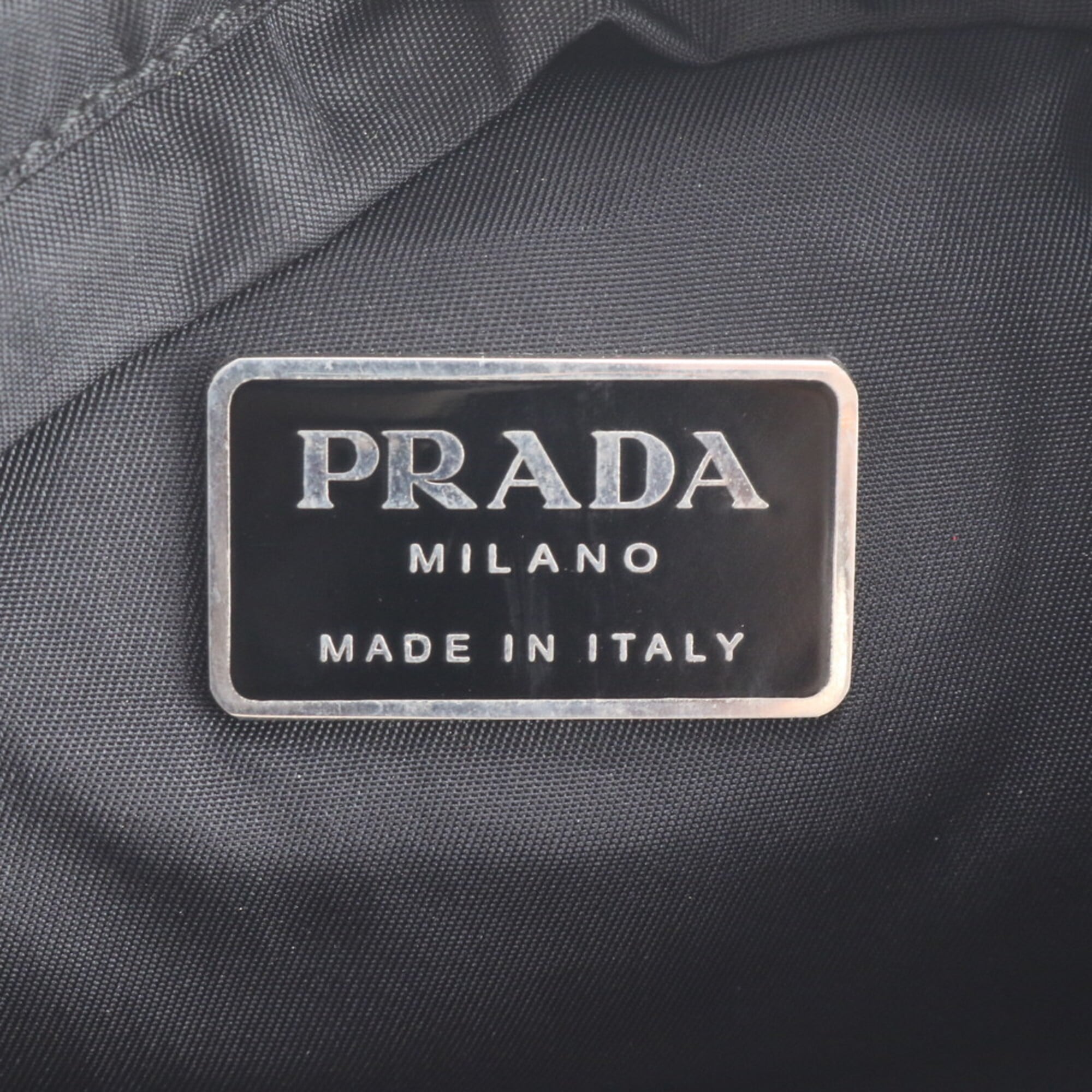 Prada Black Nylon Leather Shoulder Bag (Pre-Owned)