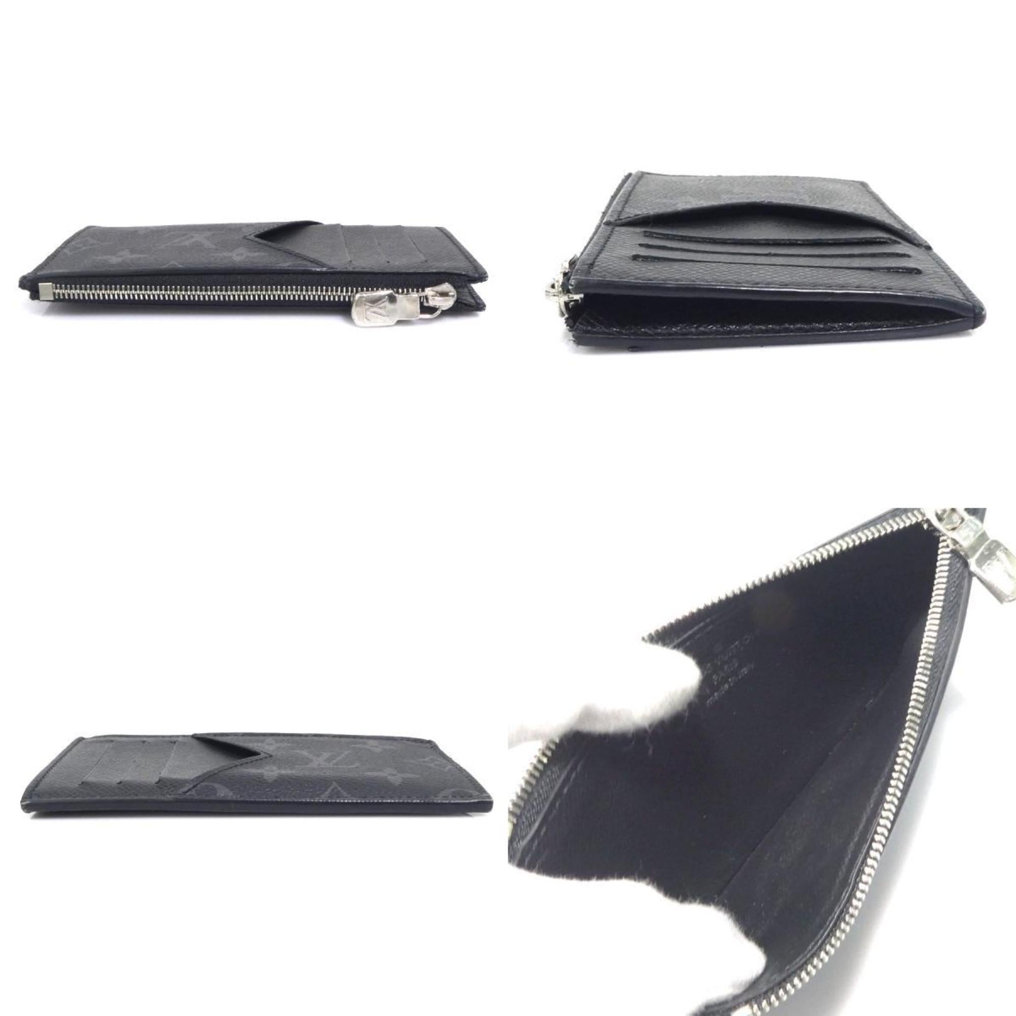 Louis Vuitton Black Gray Pvc Leather Coin Purse/Coin Case (Pre-Owned)