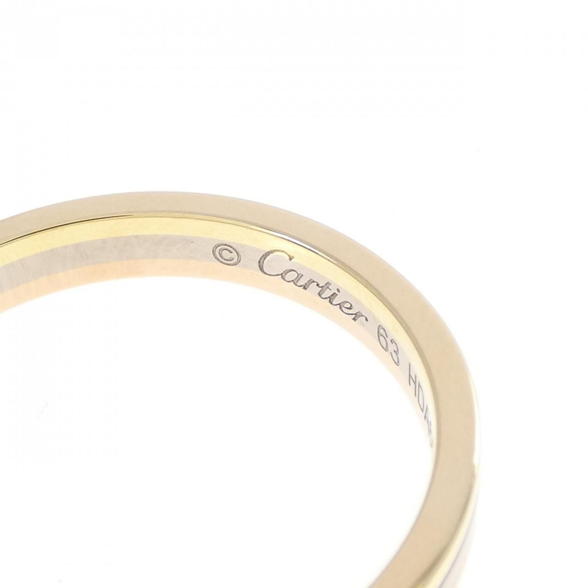 Cartier Pink Gold White Gold Yellow Gold Yellow Gold (18K) Pink Gold (18K) White Gold (18K) Band Ring (Pre-Owned)