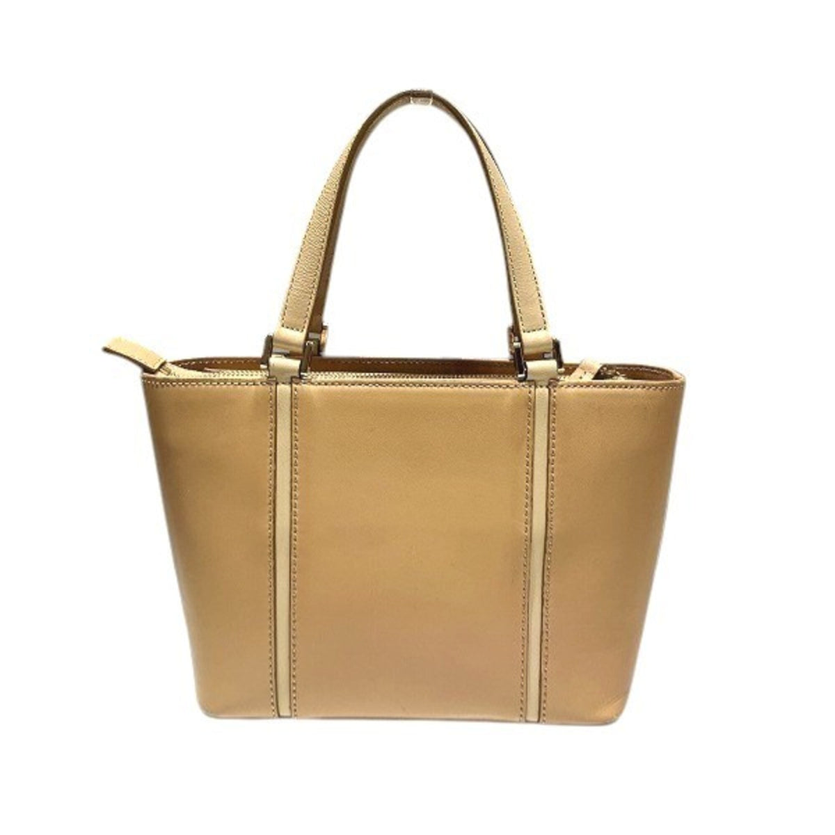 Burberry Beige Canvas Leather Handbag (Pre-Owned)