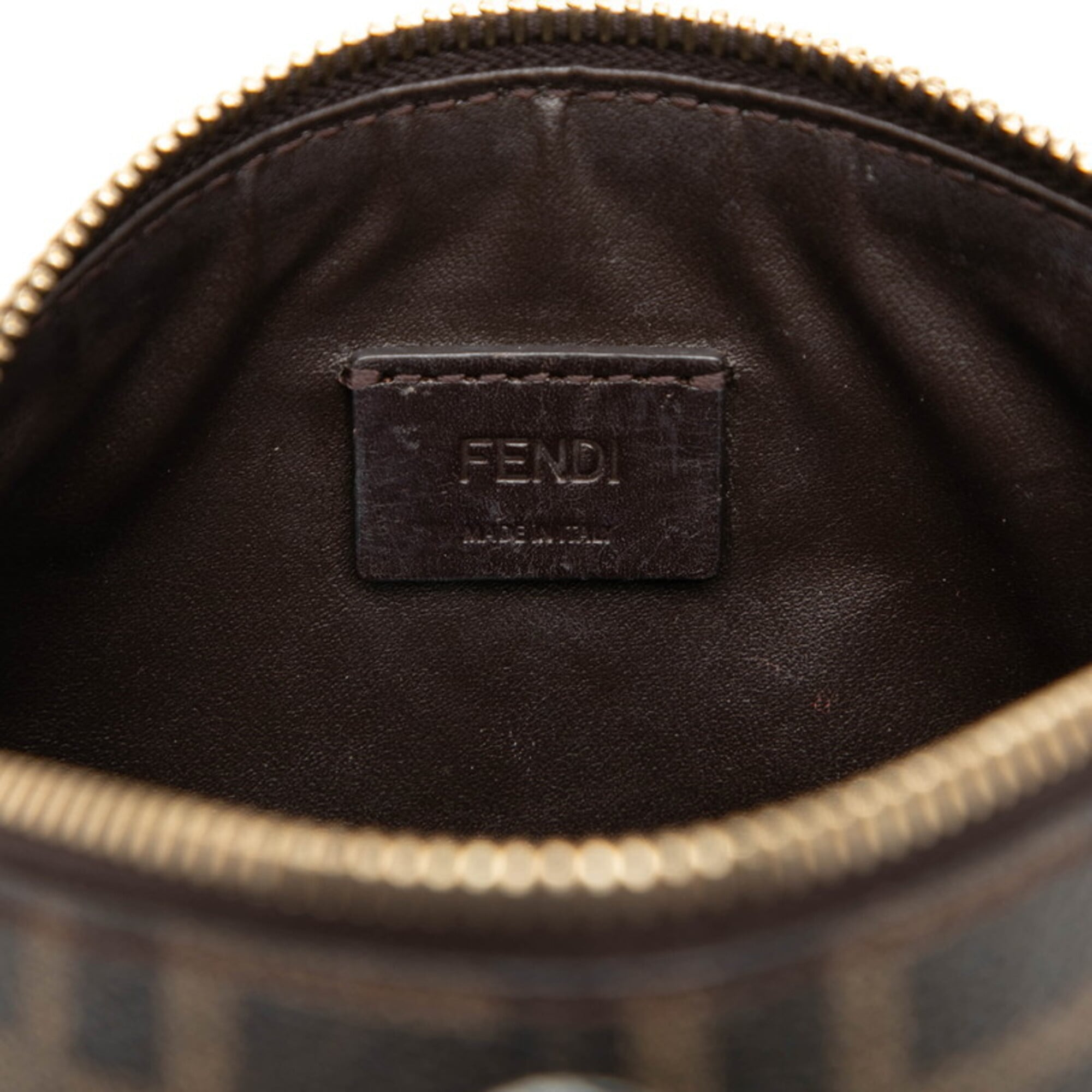 Fendi Brown Multi-Color Pvc Handbag Pouch (Pre-Owned)