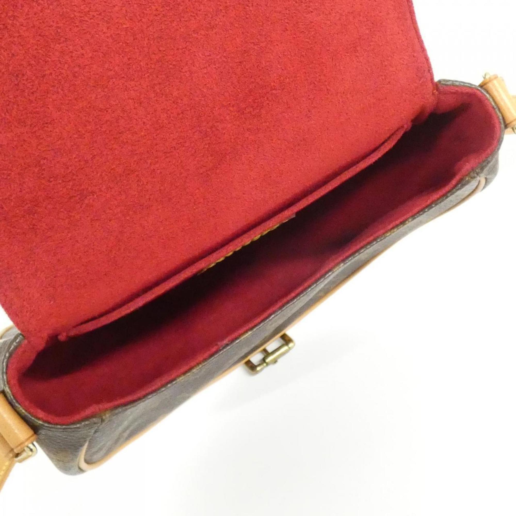 Louis Vuitton Marron Coated Canvas Shoulder Bag (Pre-Owned)