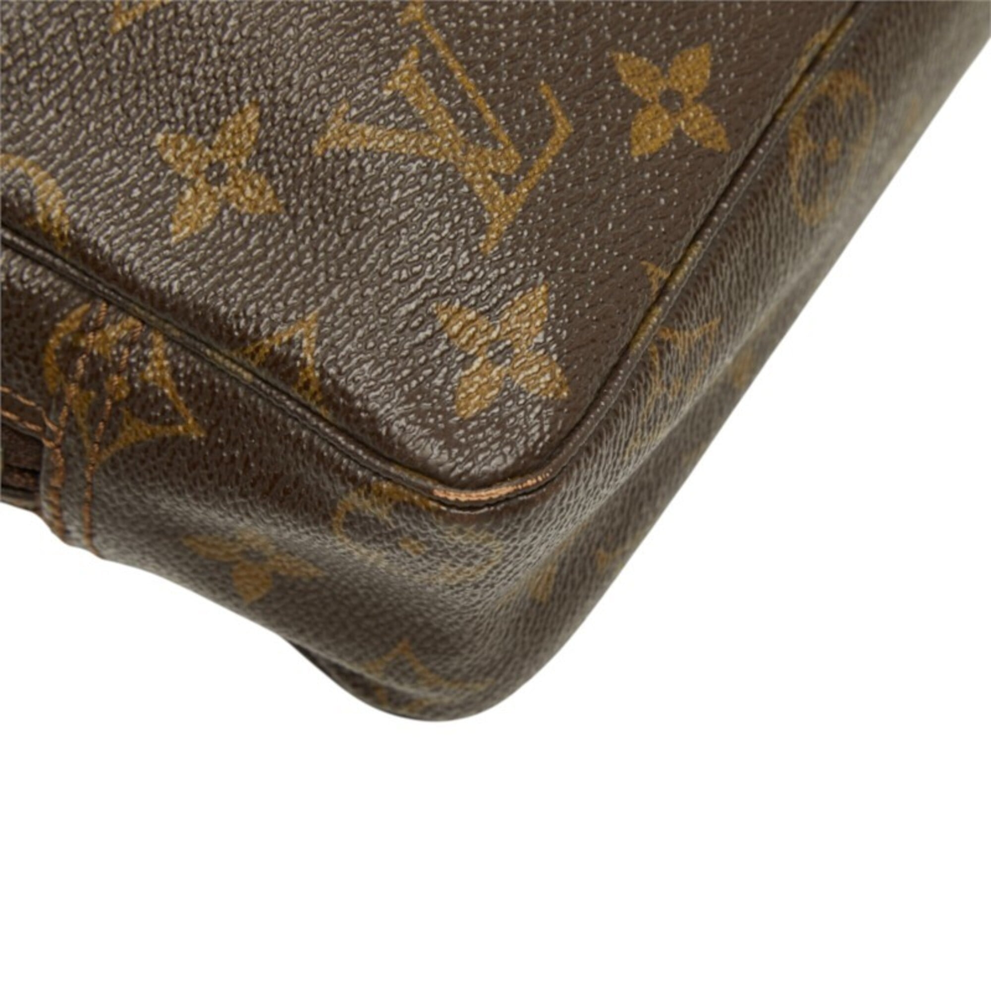 Louis Vuitton Brown Monogram Monogram Clutch Bag Handbag Pouch (Pre-Owned)