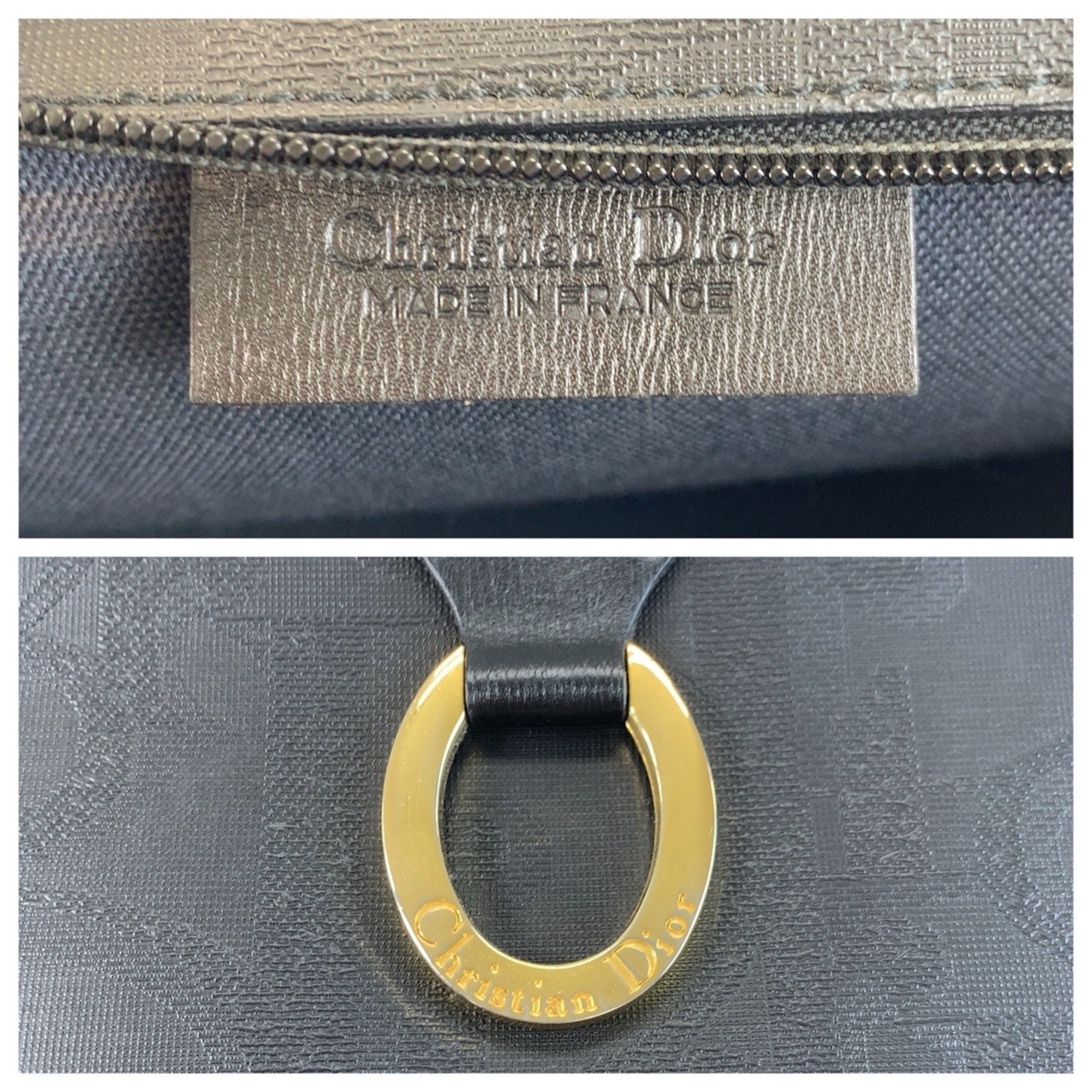 Christian Dior Black Pvc Clutch Bag (Pre-Owned)