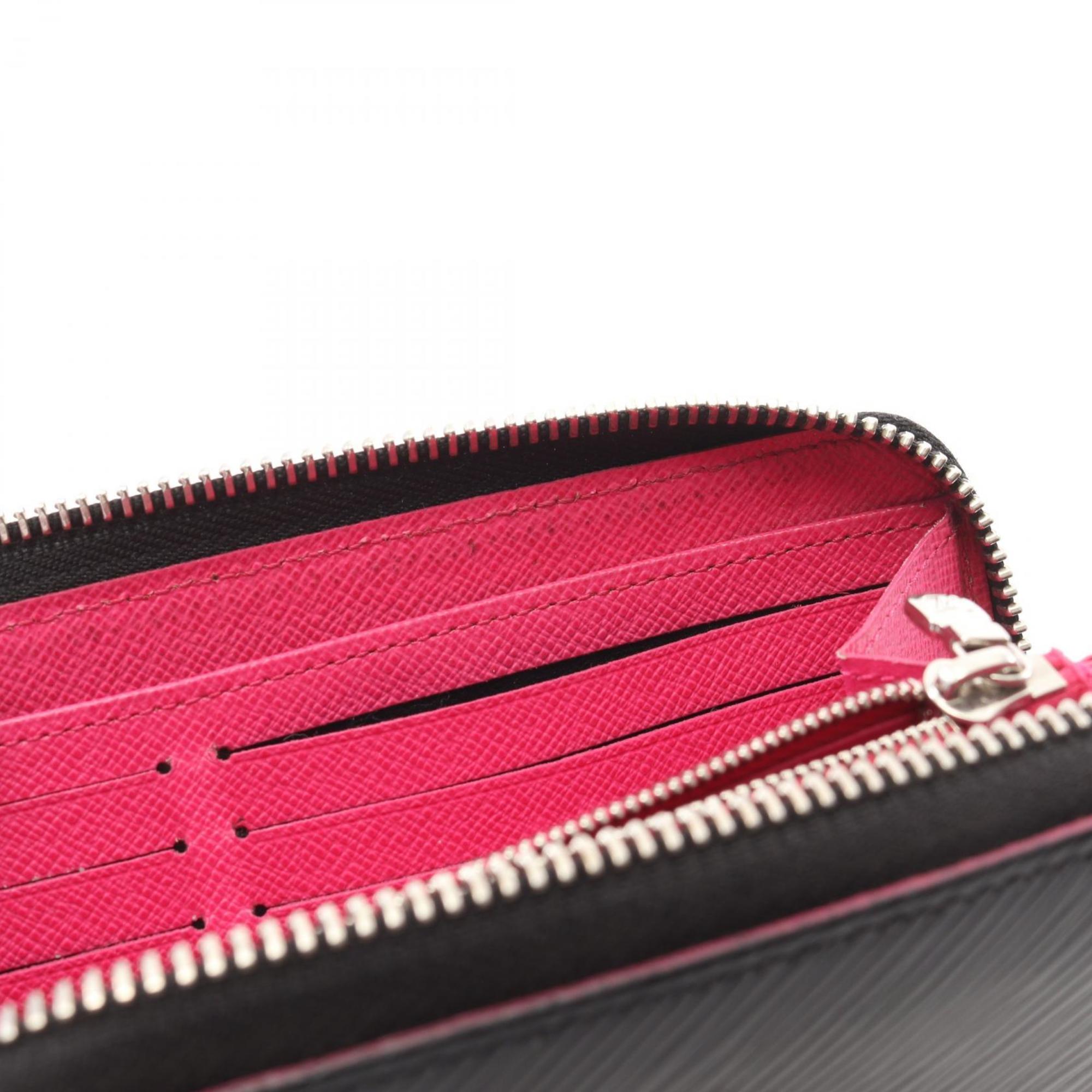 Louis Vuitton Epi Black Pink Epi Leather Long Wallet (Bi-Fold) (Pre-Owned)