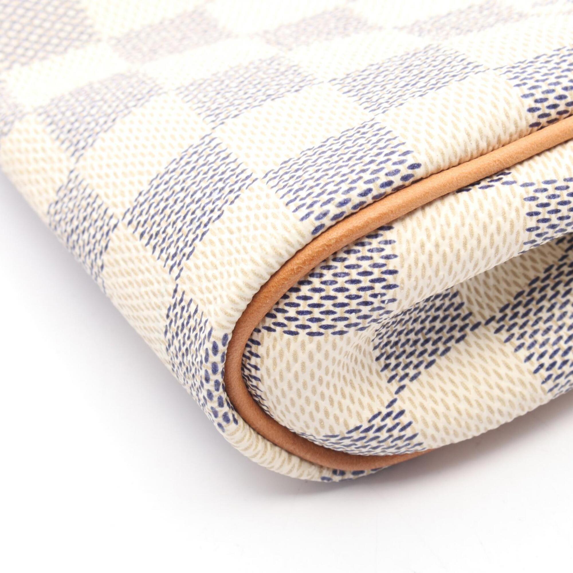 Louis Vuitton White Coated Canvas Leather Handbag (Pre-Owned)