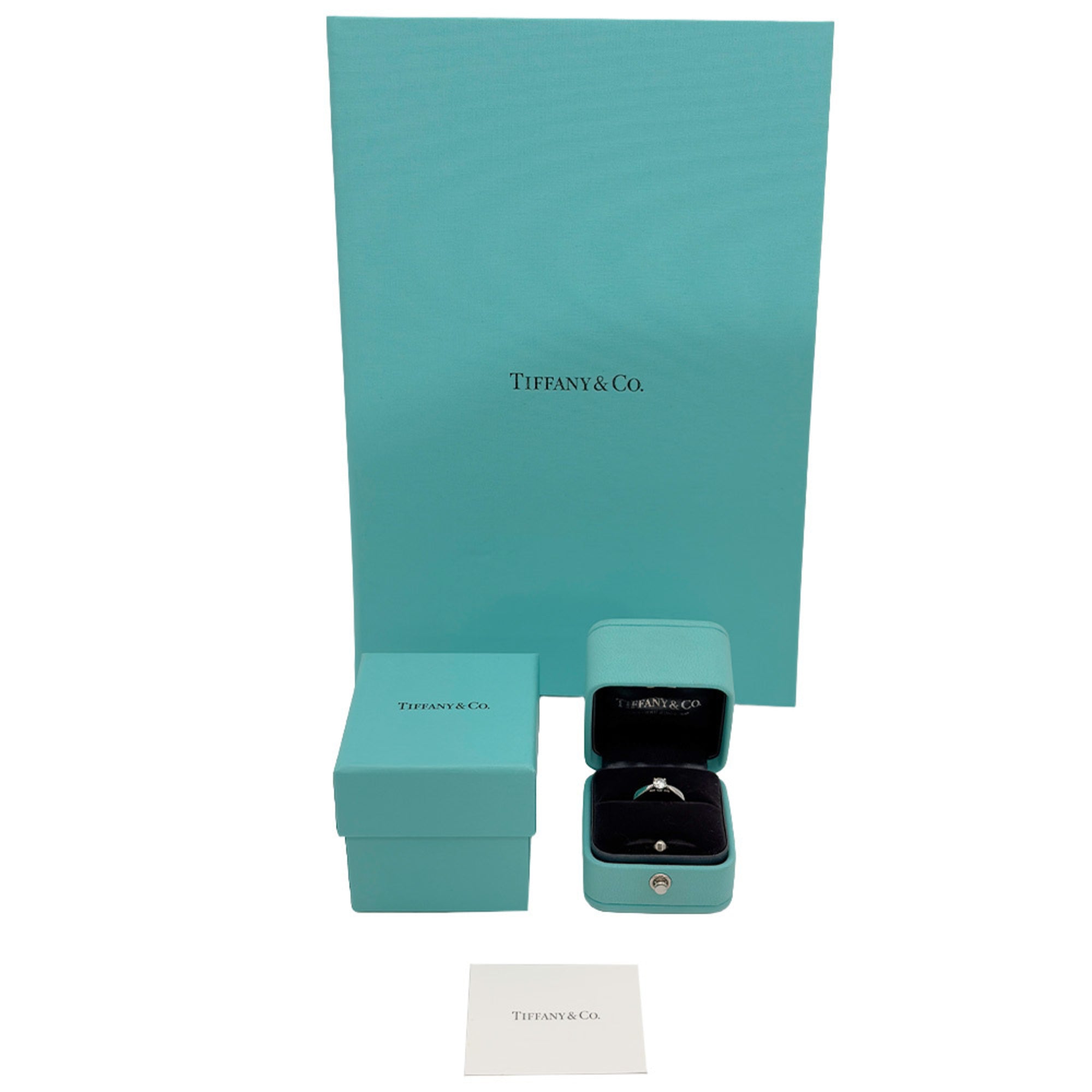 Tiffany Platinum Platinum 950 Band Ring (Pre-Owned)