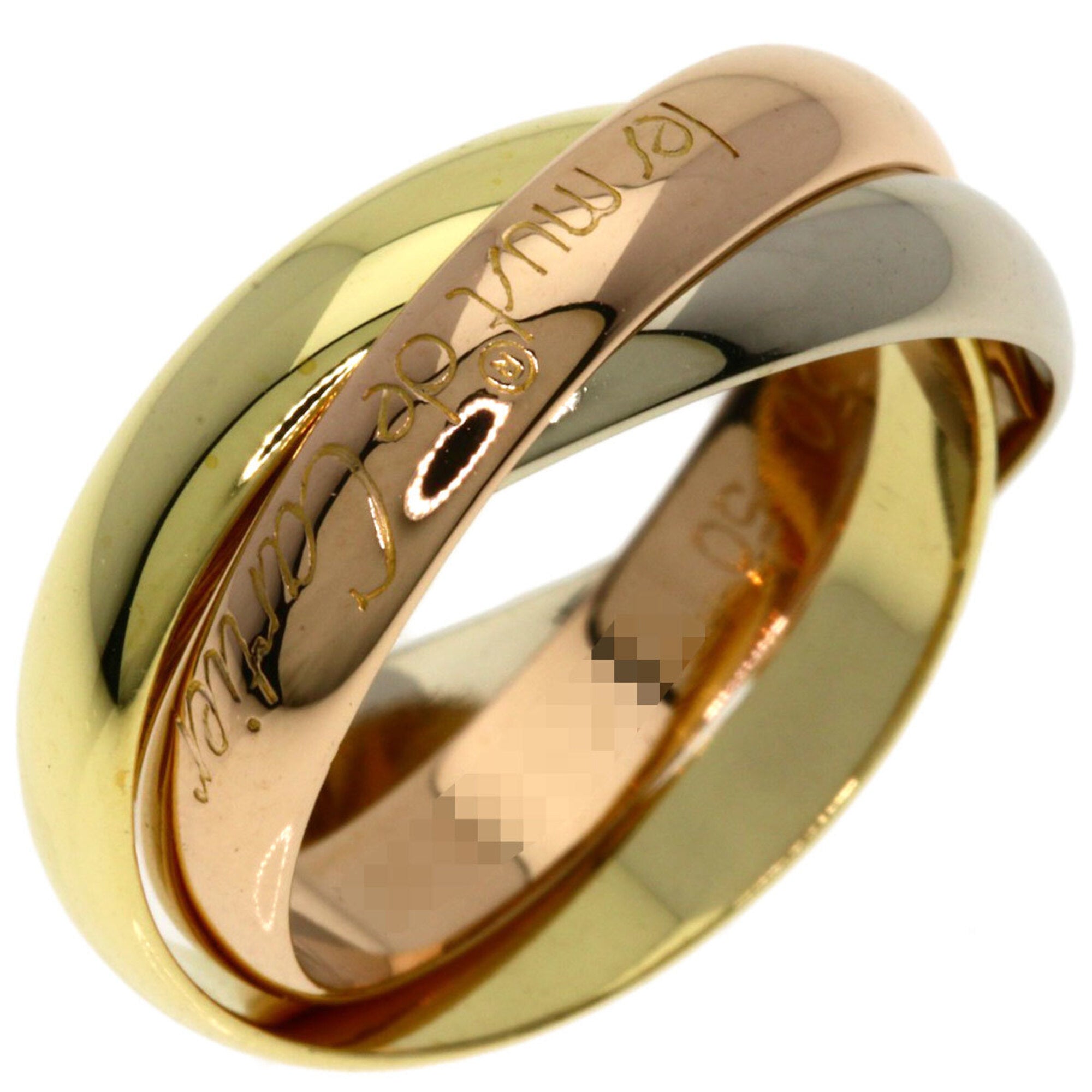 Cartier Trinity Yellow Gold (18K) Pink Gold (18K) White Gold (18K) Band Ring (Pre-Owned)