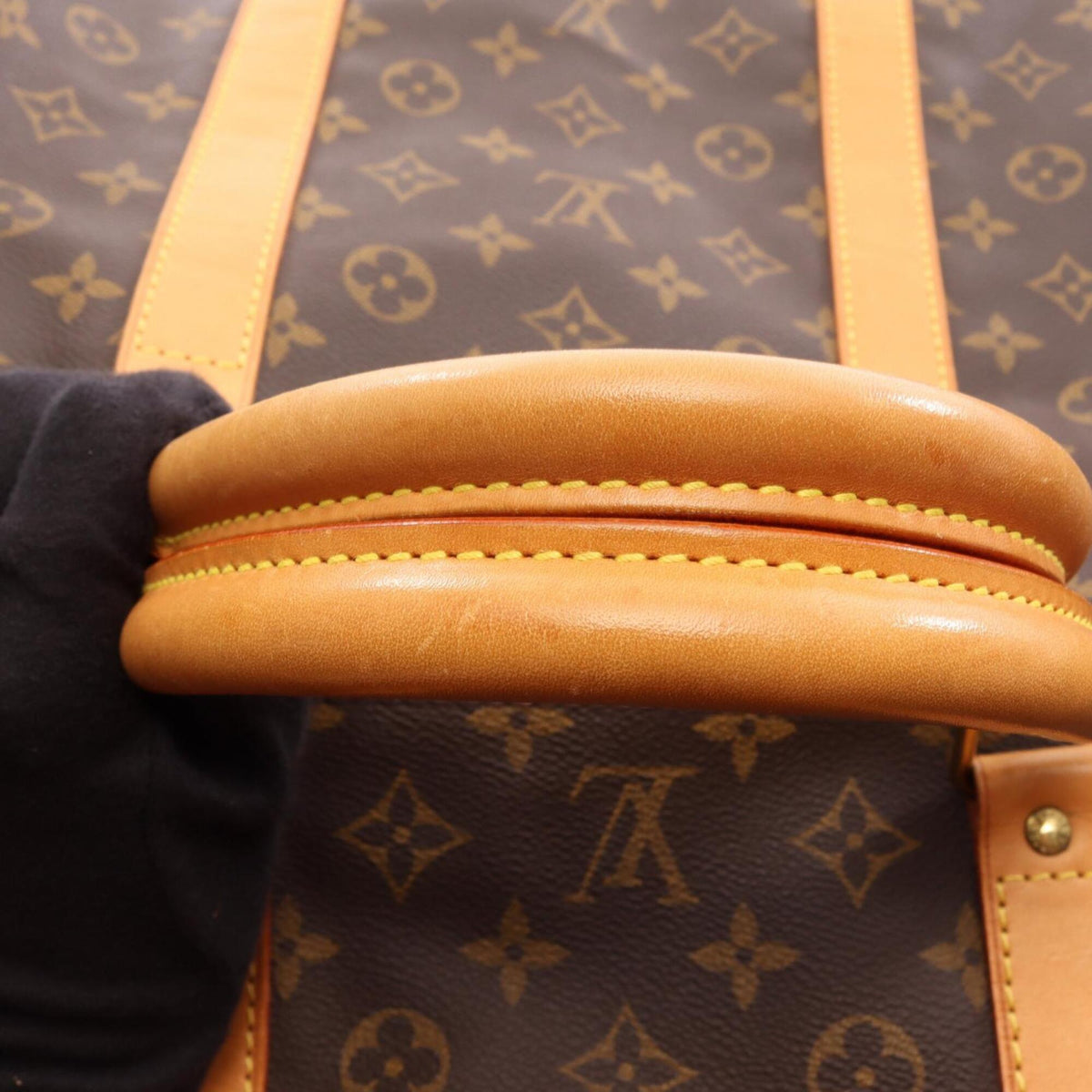 Louis Vuitton Brown Monogram Monogram Leather Boston Bag Handbag (Pre-Owned)