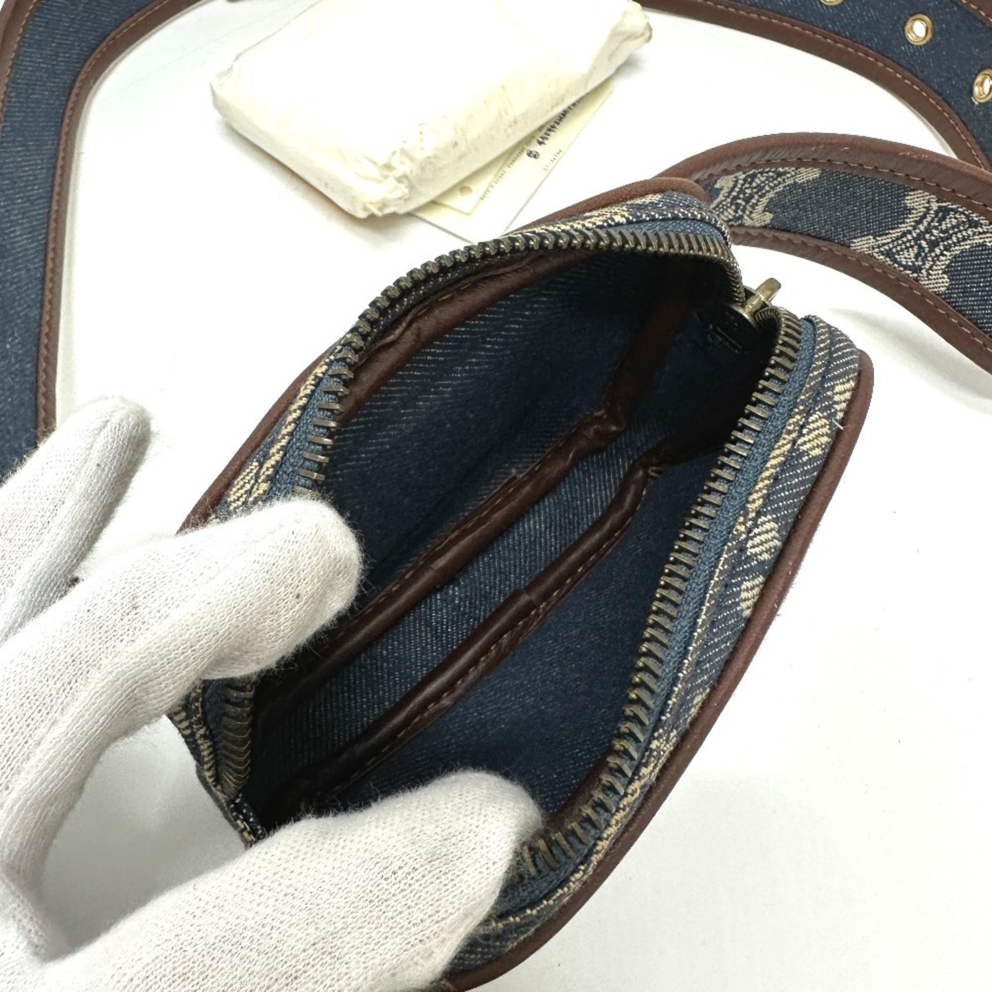 Celine Blue Denim Fanny Pack Pouch (Pre-Owned)