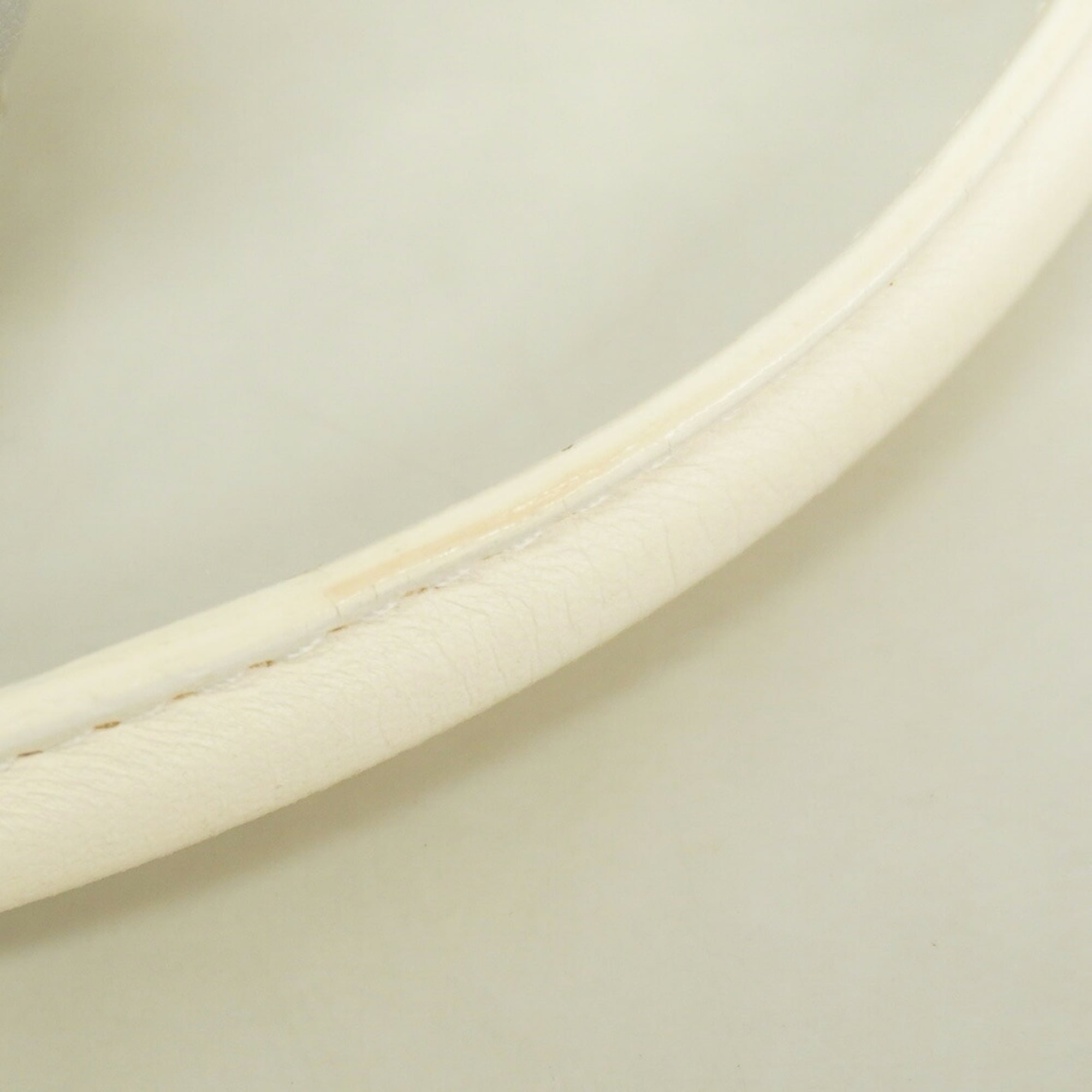Christian Dior White Leather Pvc Shoulder Bag (Pre-Owned)
