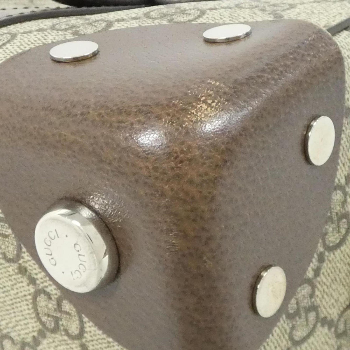 Gucci Beige Brown Gg Supreme Handbag (Pre-Owned)