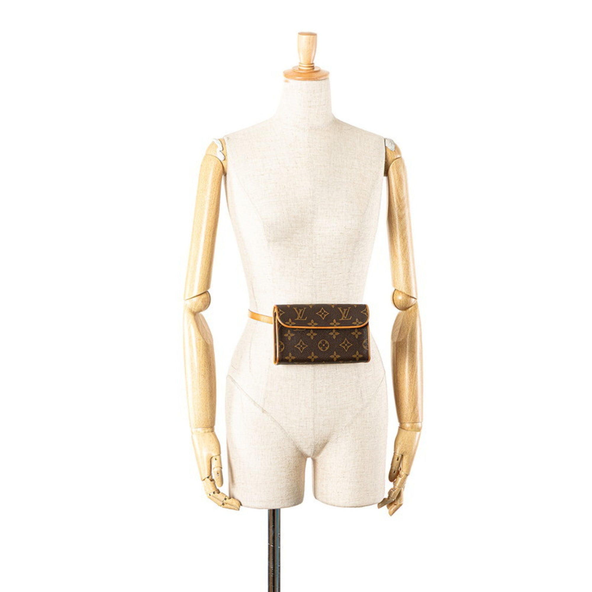 Louis Vuitton Brown Pvc Leather Pochette Sling Bag (Pre-Owned)