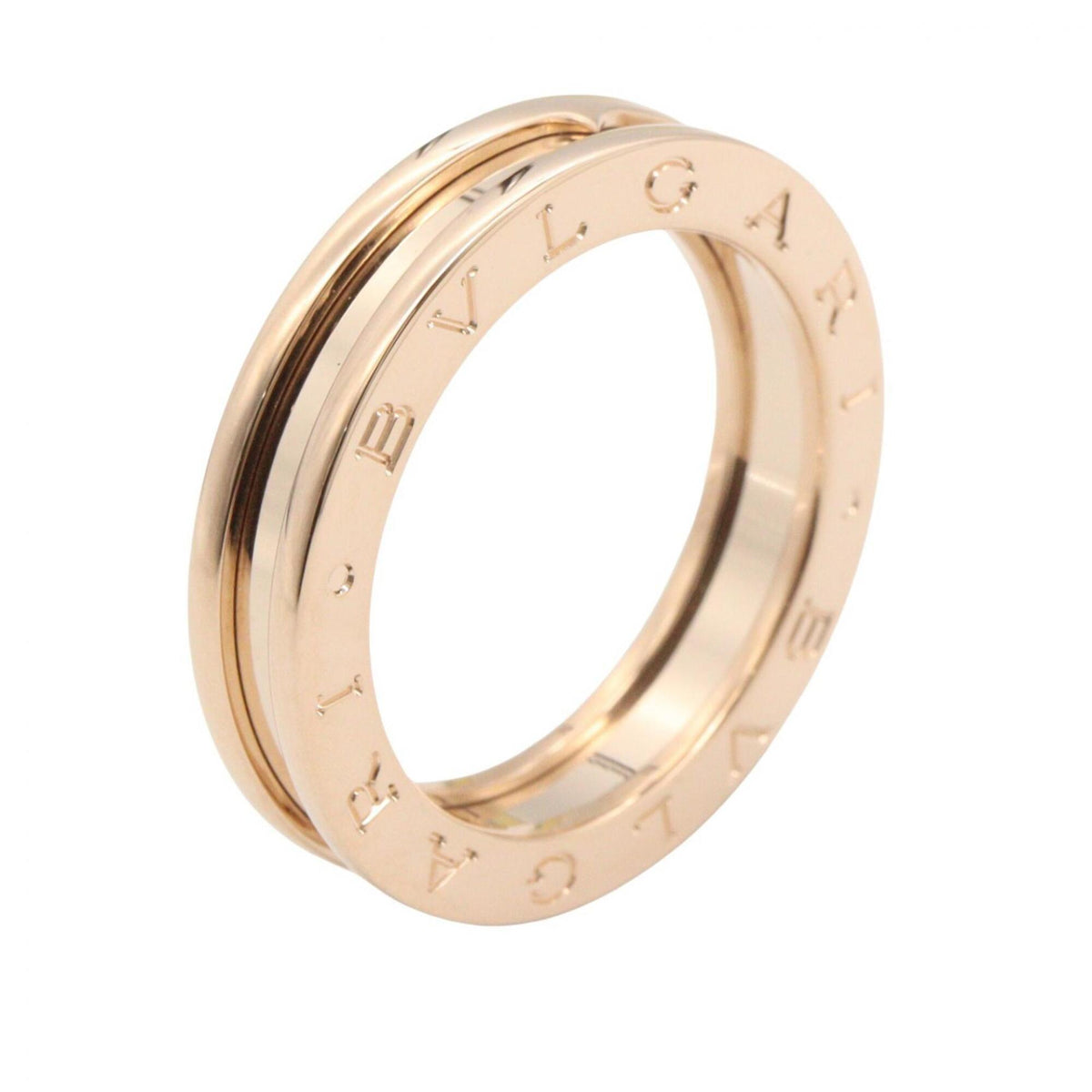 Bvlgari Gold Pink Gold (18K) Band Ring (Pre-Owned)