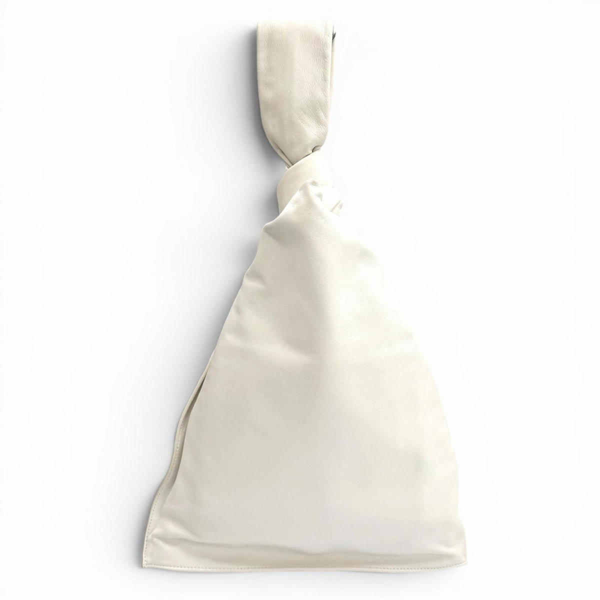 Bottega Veneta White Leather Handbag (Pre-Owned)