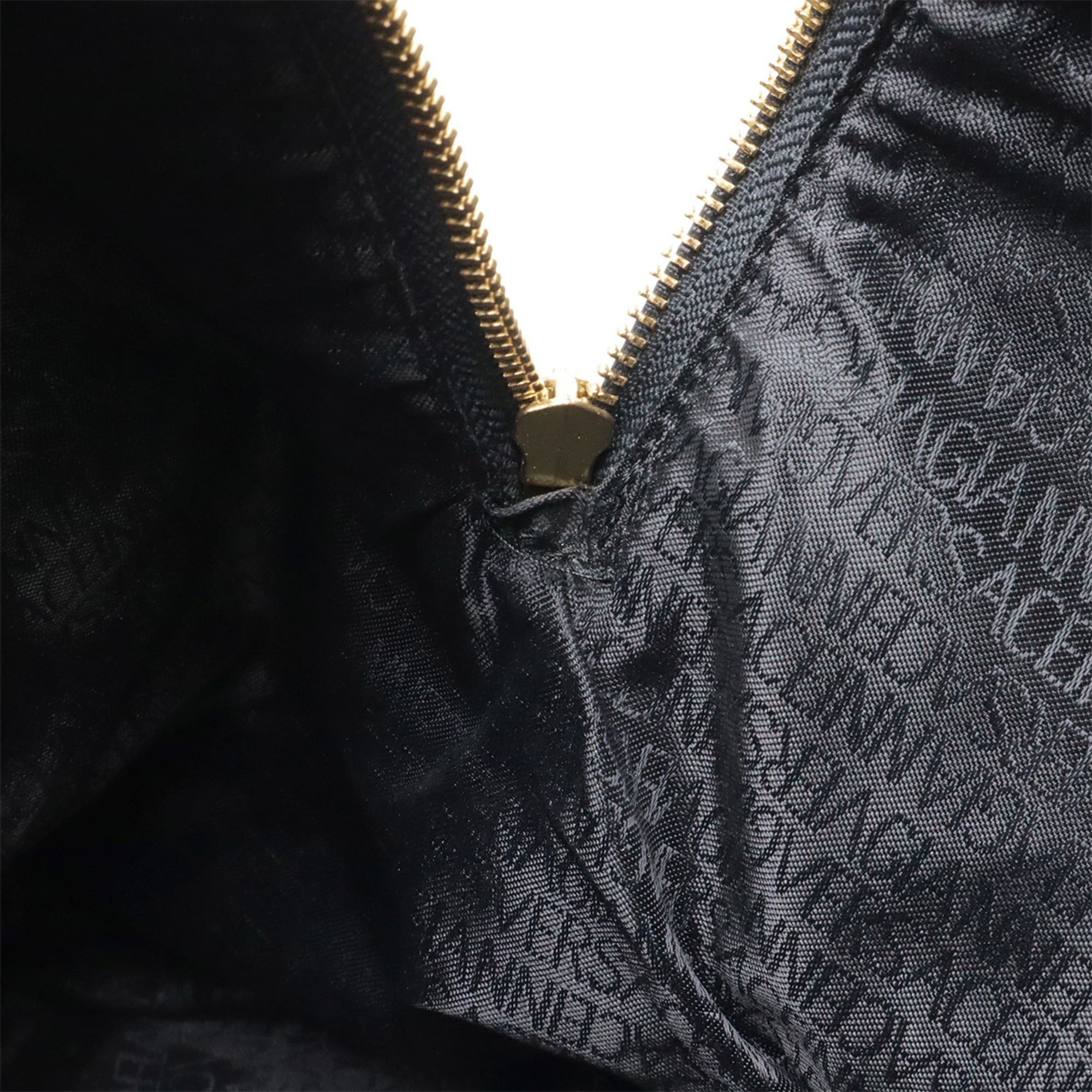 Versace Black Coated Canvas Leather Boston Bag (Pre-Owned)