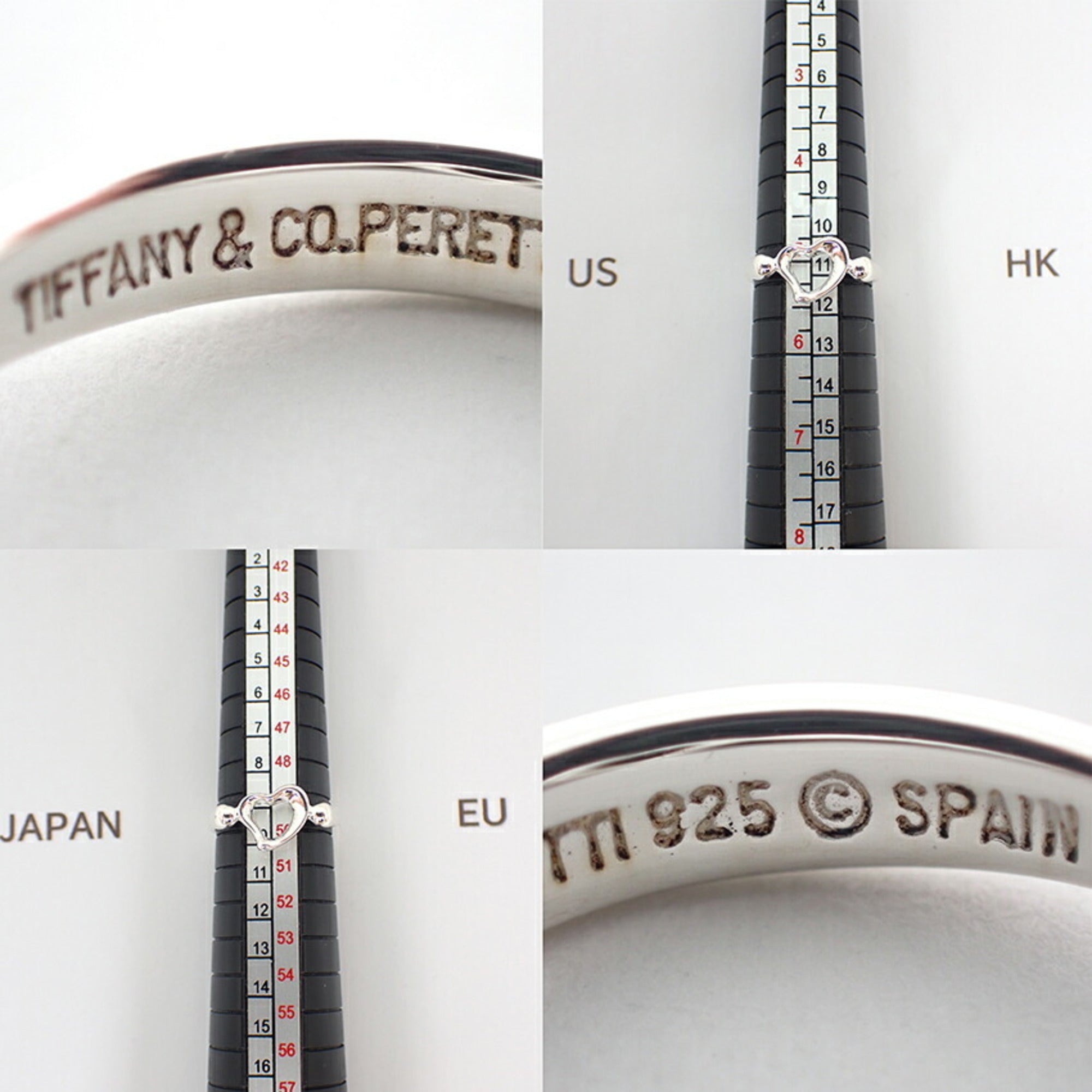 Tiffany Silver Sterling Silver 925 Band Ring (Pre-Owned)