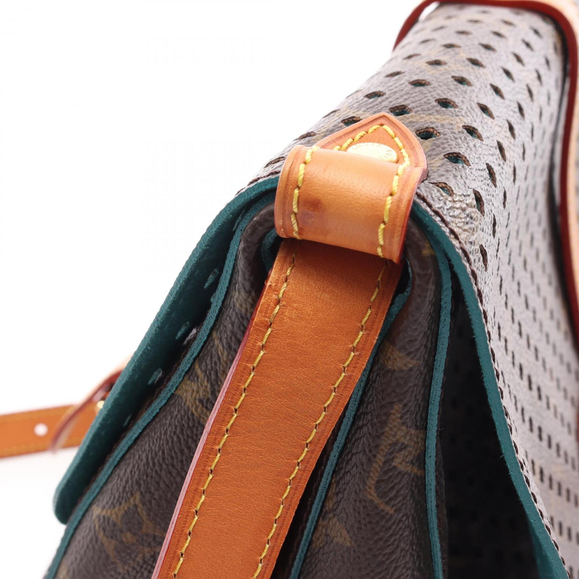 Louis Vuitton Brown Pvc Leather Handbag Shoulder Bag (Pre-Owned)