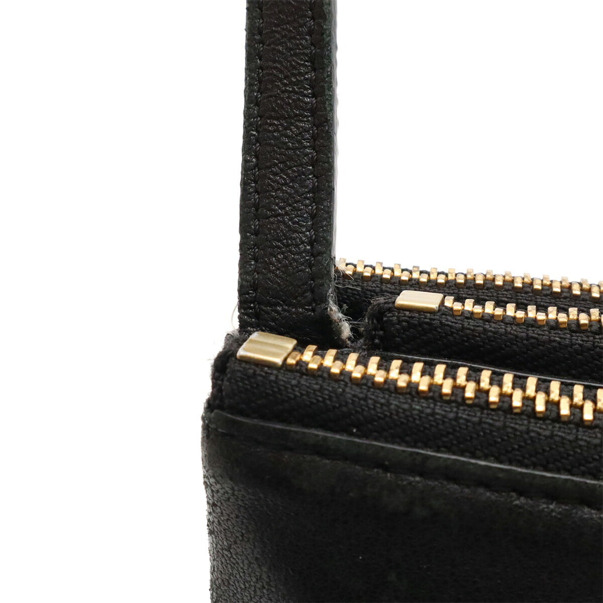 Celine Black Leather Pochette Pouch Shoulder Bag (Pre-Owned)